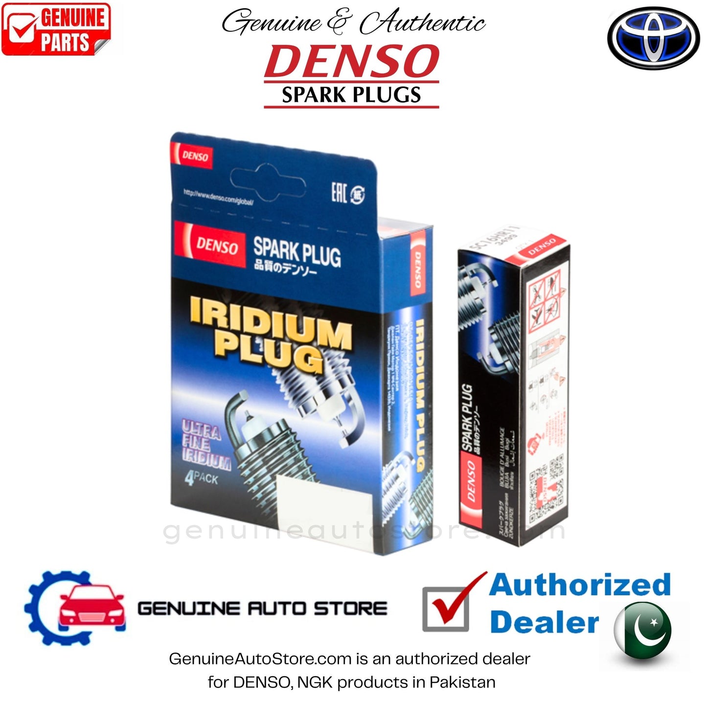 Toyota Yaris 1.3 2020-2024 Denso Iridium Spark Plug in Pakistan, 100% Genuine, Reliable, Best Price, Cash on Delivery Available