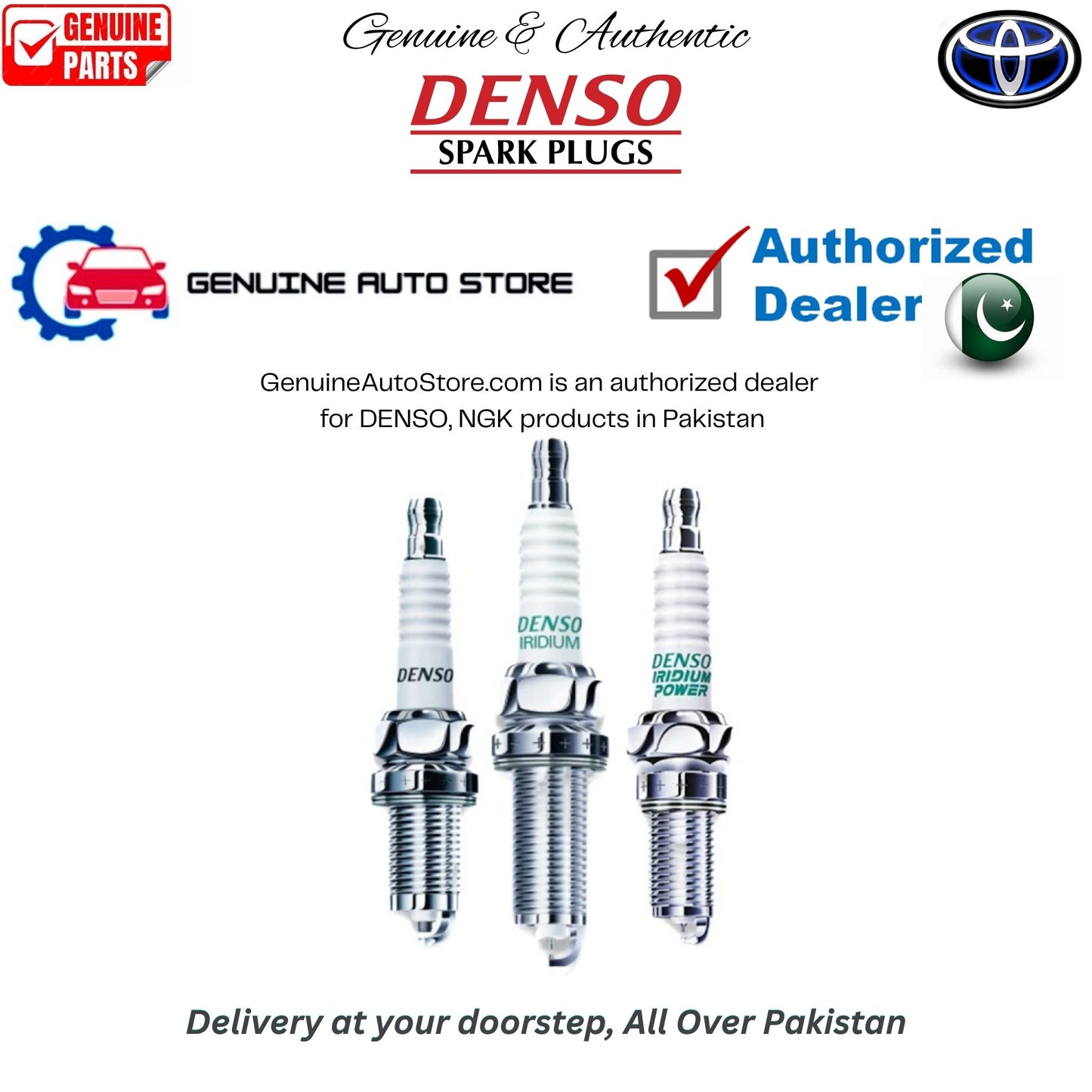 Toyota Yaris 1.3 2020-2024 Denso Iridium Spark Plug in Pakistan, 100% Genuine, Reliable, Best Price, Cash on Delivery Available