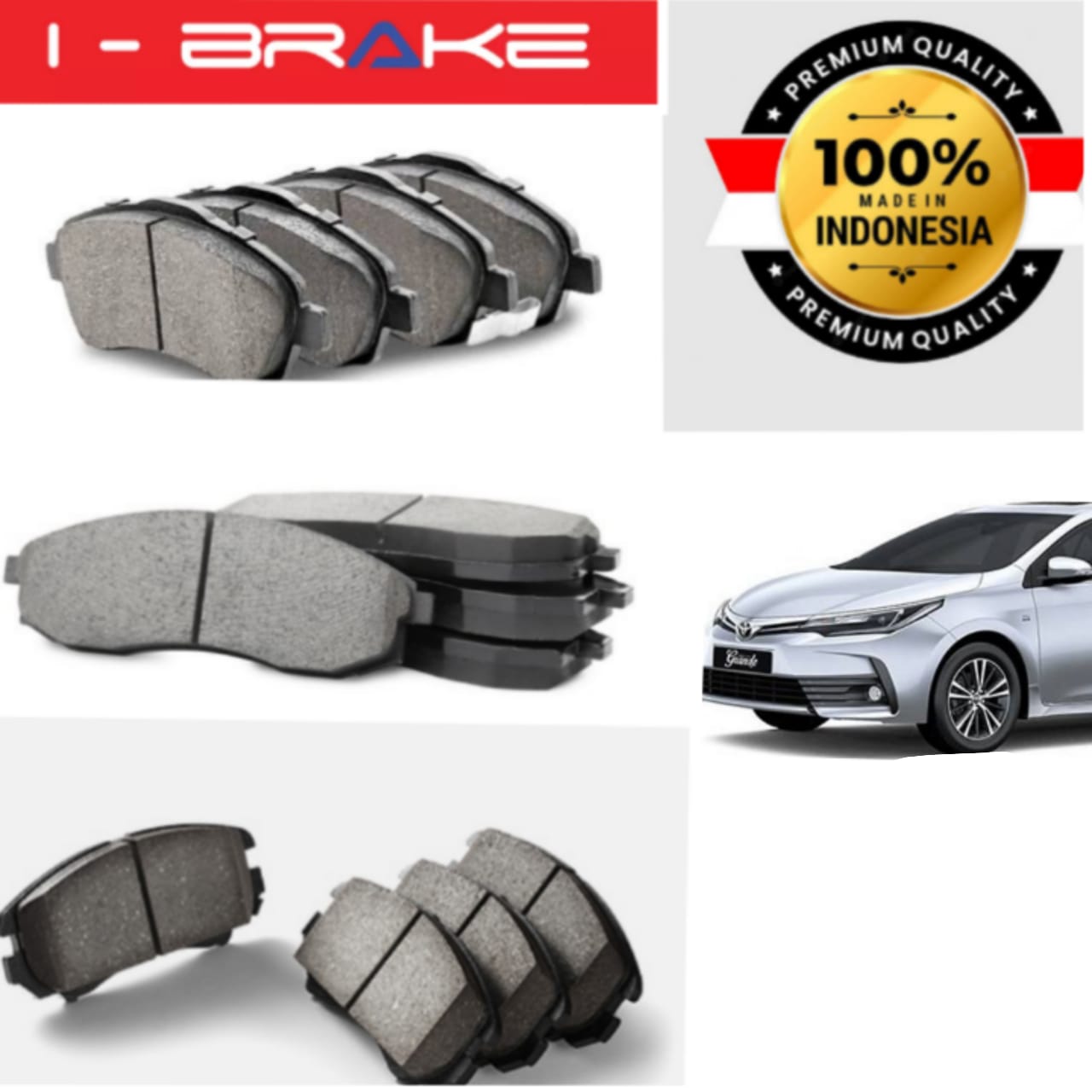 Toyota Yaris 2024-2025 Rear Brake Pads Ibrake