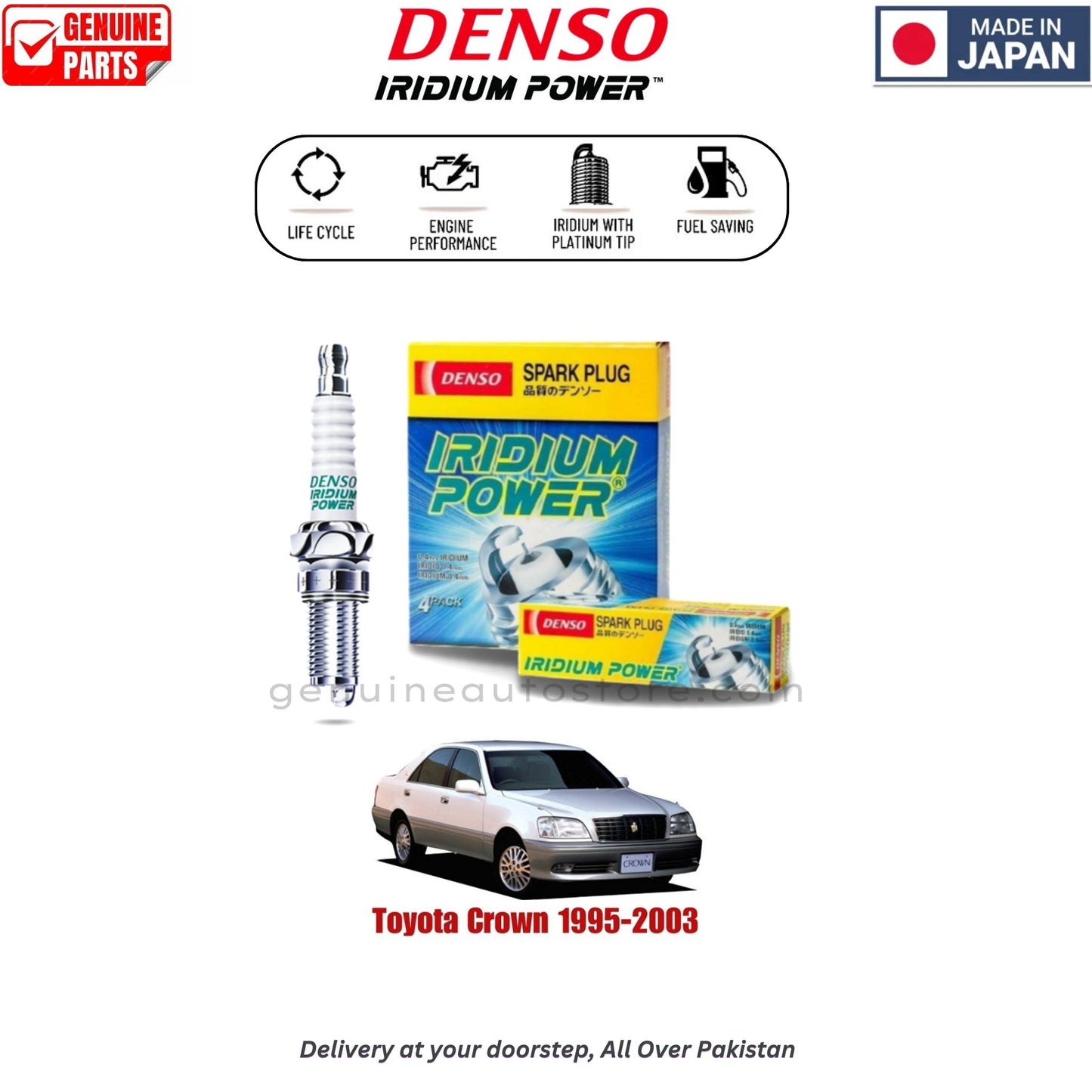 Toyota Crown 1991- 1995 Denso Iridium Spark Plug in Pakistan, 100% Genuine, Reliable, Best Price, Cash on Delivery Available