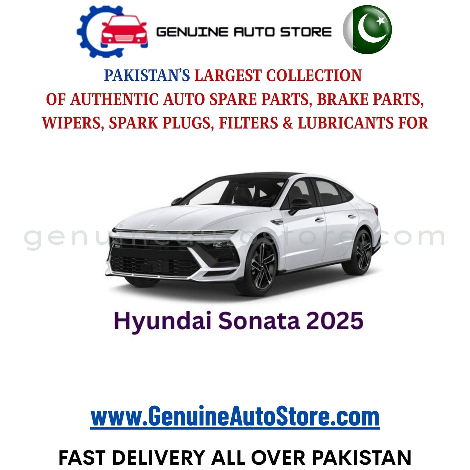 Original HYUNDAI SONATA parts – brake pads, brake shoe, spark plugs, filters, wipers in Pakistan