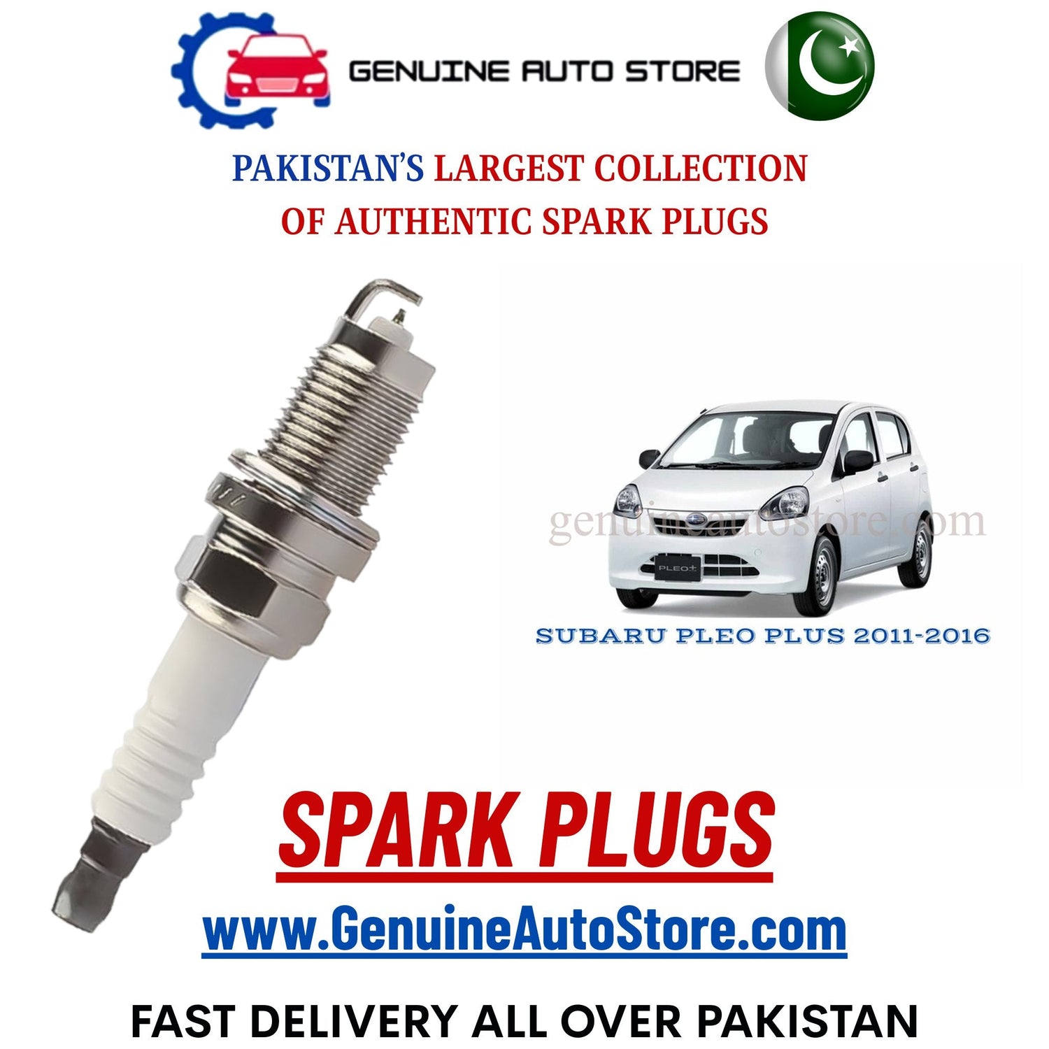 Original Iridium SUBARU PLEO PLUS 2011-2016 spark plugs in Pakistan