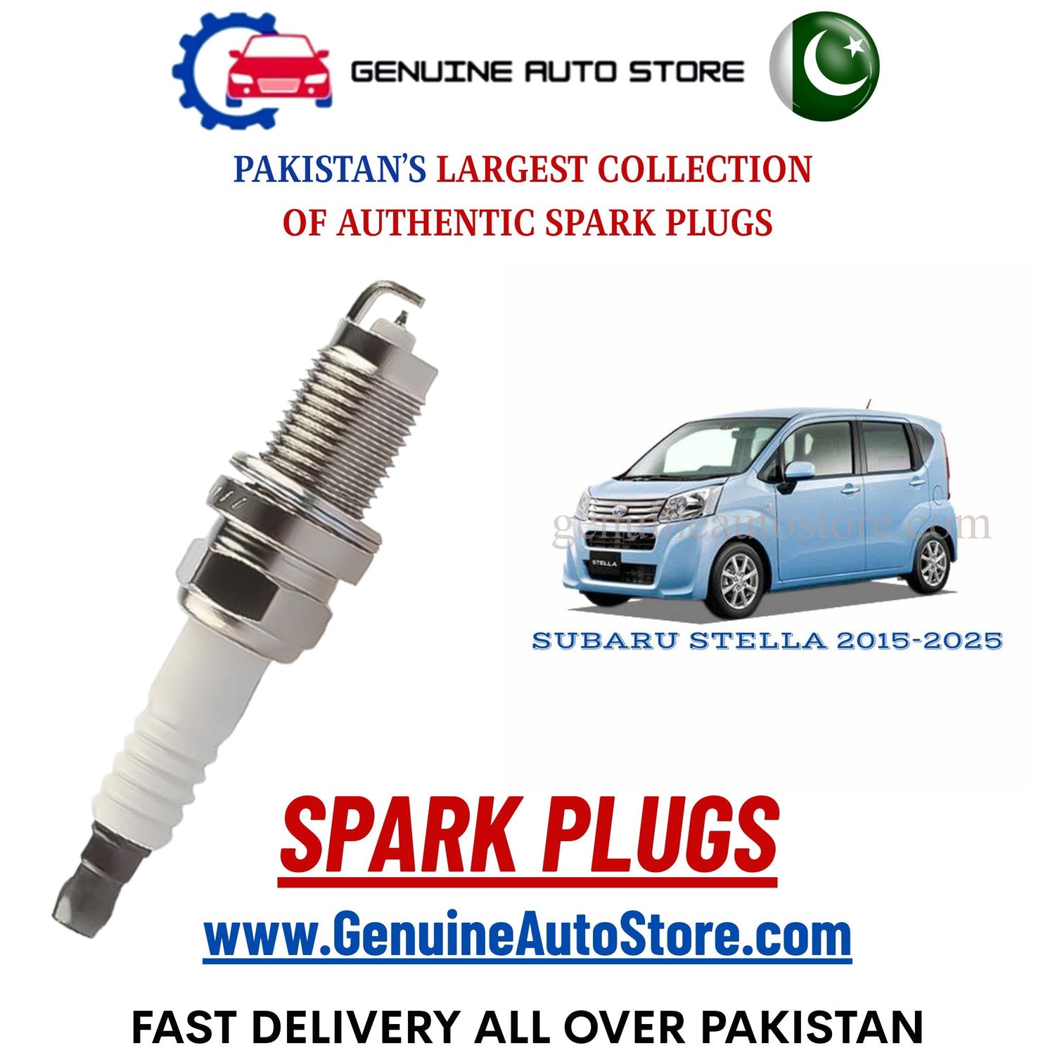 Original Iridium SUBARU STELLA 2015-2025 spark plugs in Pakistan