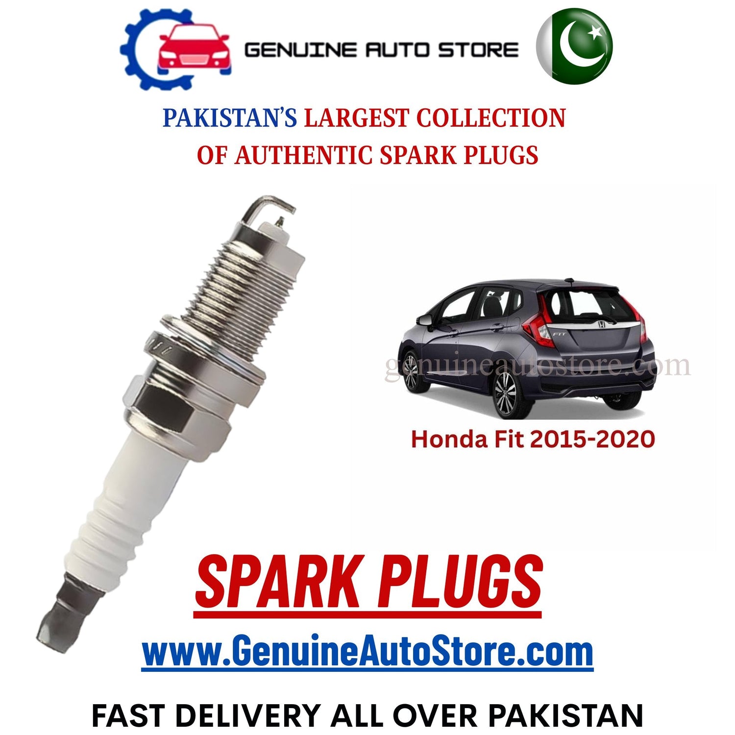 Original Iridium Honda Fit 2015-2020 spark plugs in Pakistan