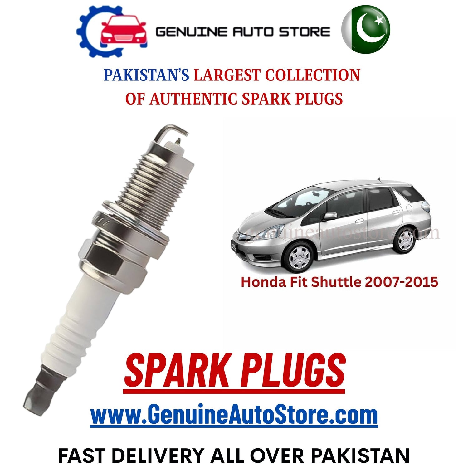 Original Iridium Honda Fit Shuttle 2007-2015 spark plugs in Pakistan