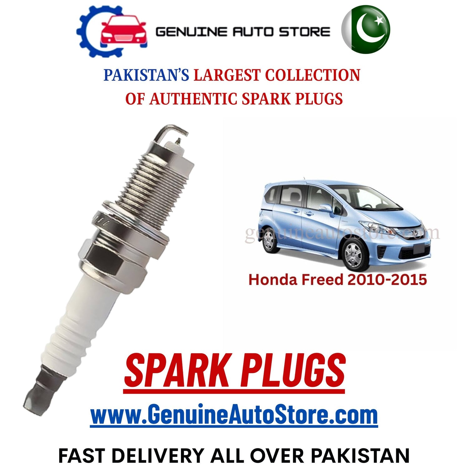 Original Iridium Honda Freed 2010-2015 spark plugs in Pakistan
