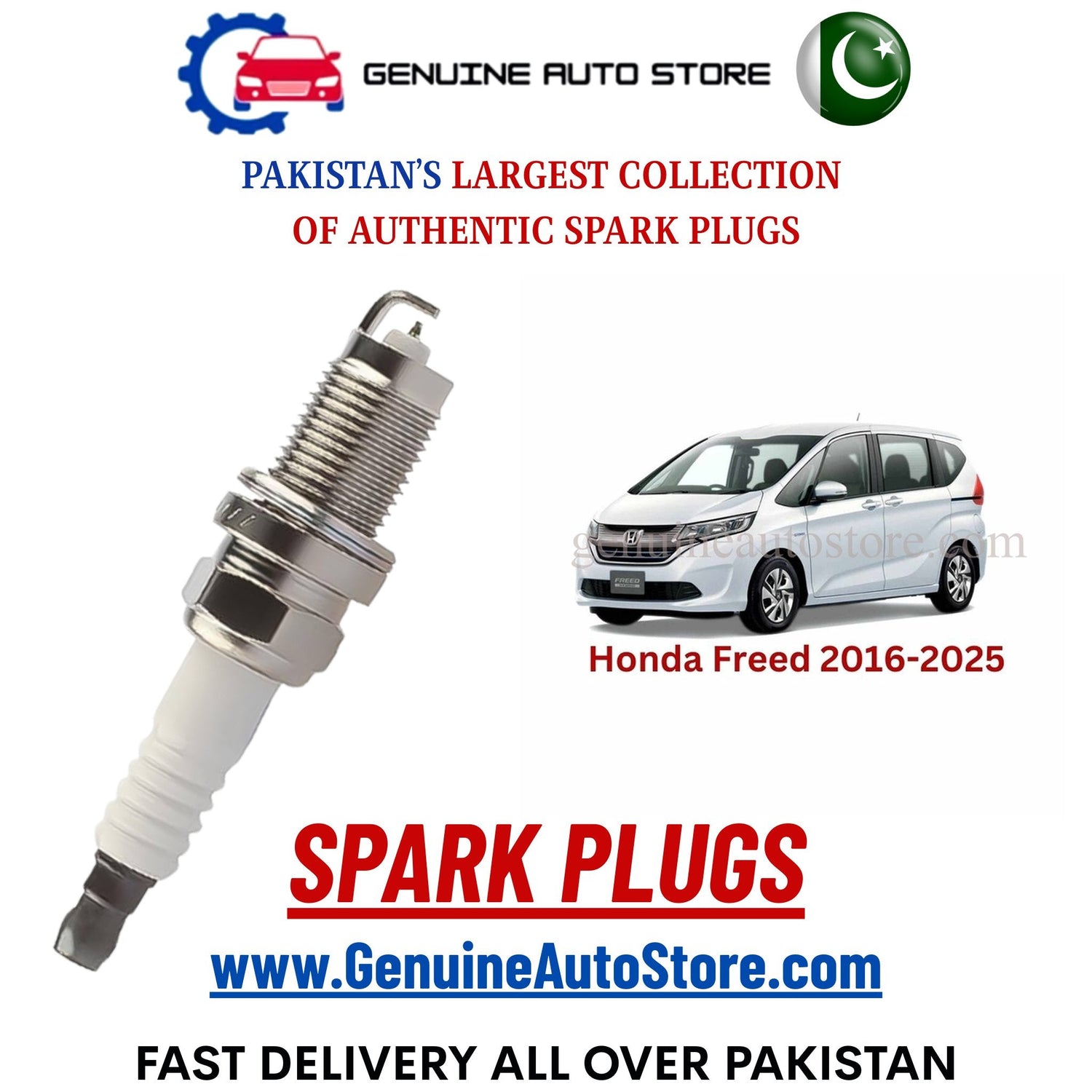 Original Iridium Honda Freed 2016-2025 spark plugs in Pakistan
