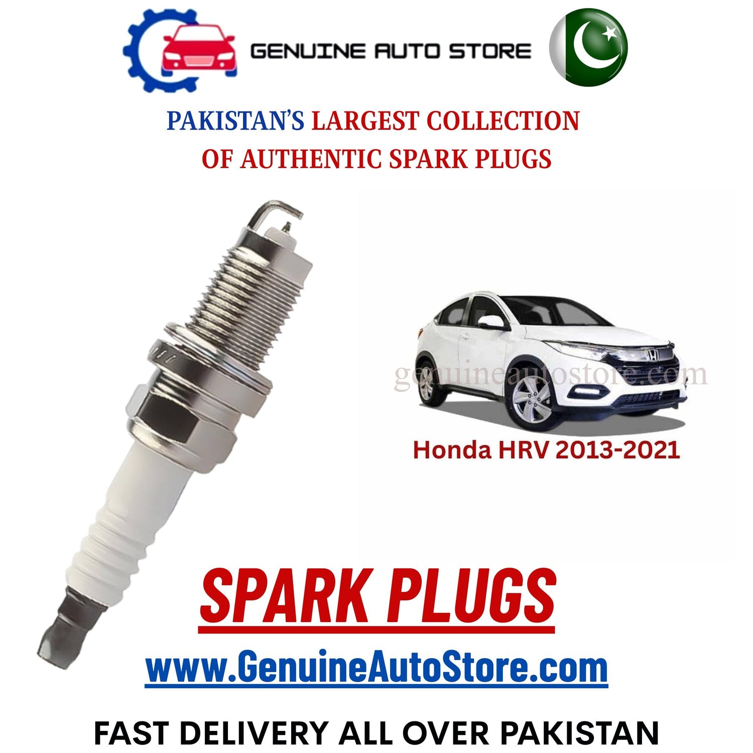 Original Iridium Honda HRV 2013-2021 spark plugs in Pakistan