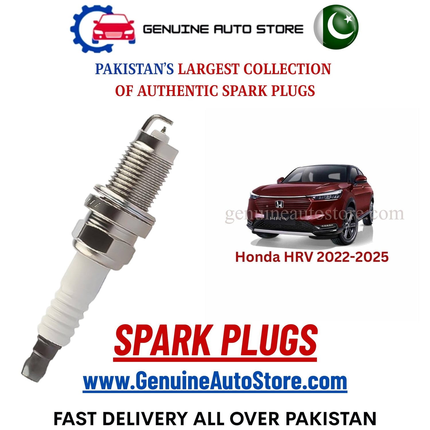 Original Iridium Honda HRV 2022-2025 spark plugs in Pakistan
