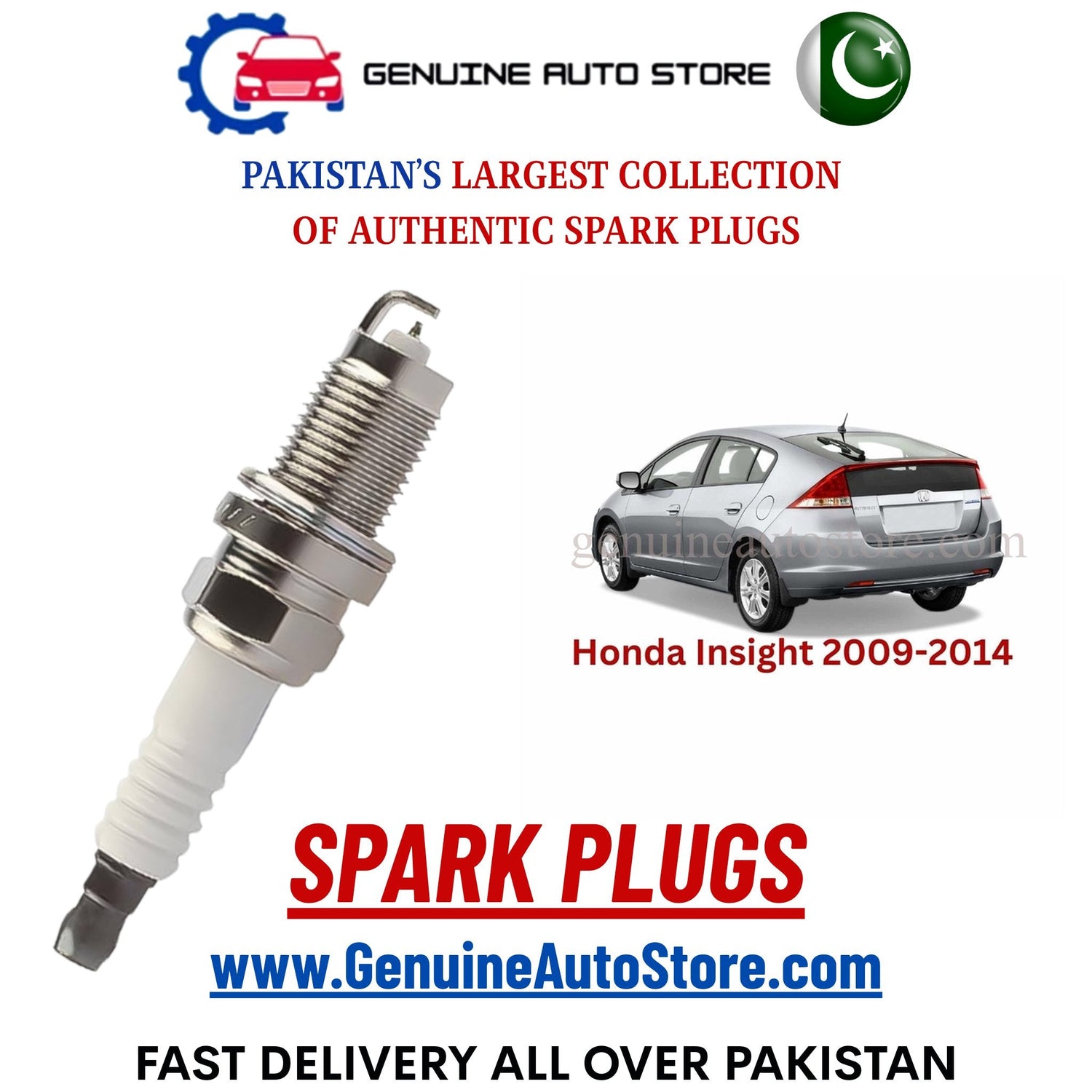 Original Iridium Honda Insight 2009-2014 spark plugs in Pakistan