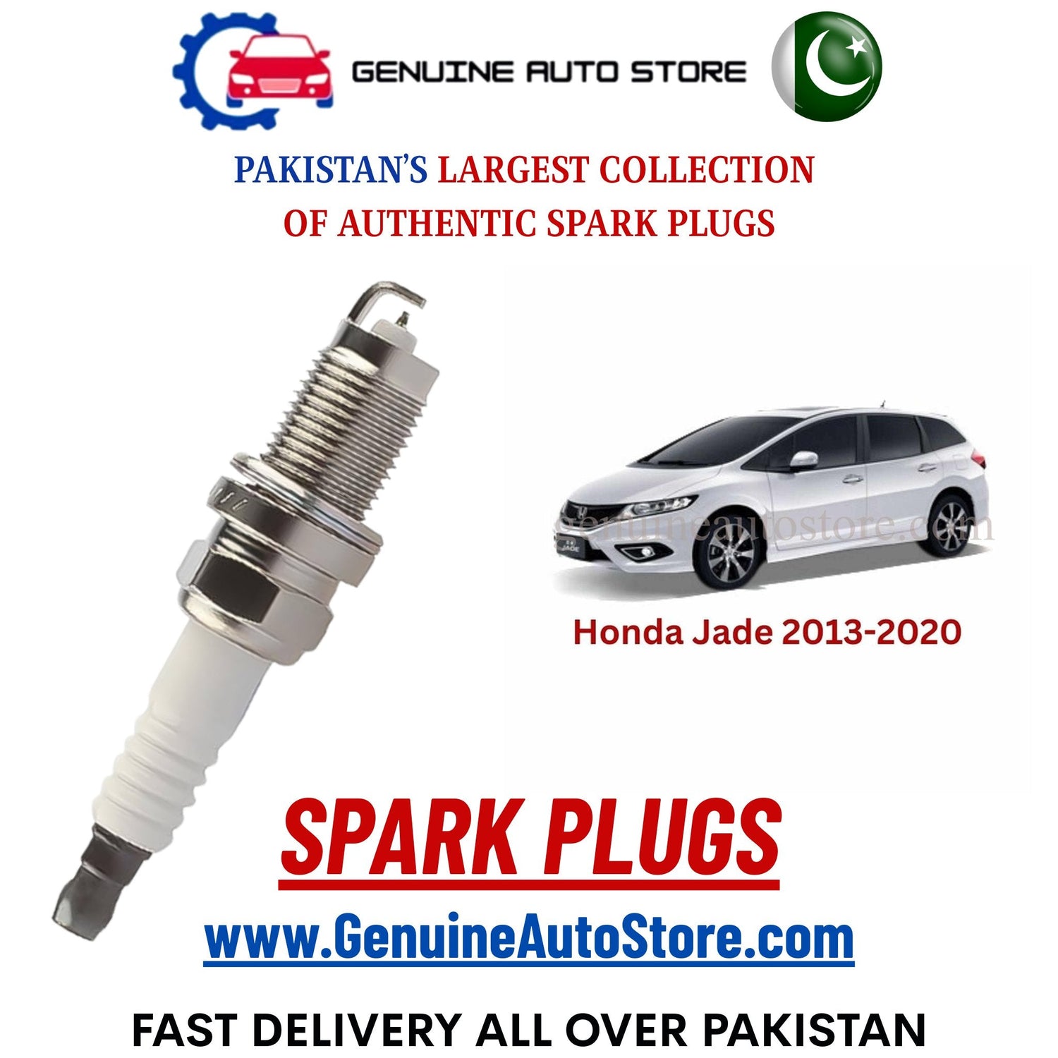 Original Iridium Honda Jade 2013-2020 spark plugs in Pakistan
