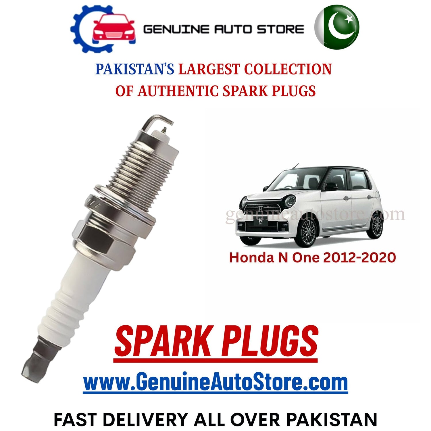 Original Iridium Honda N One 2012-2020 spark plugs in Pakistan