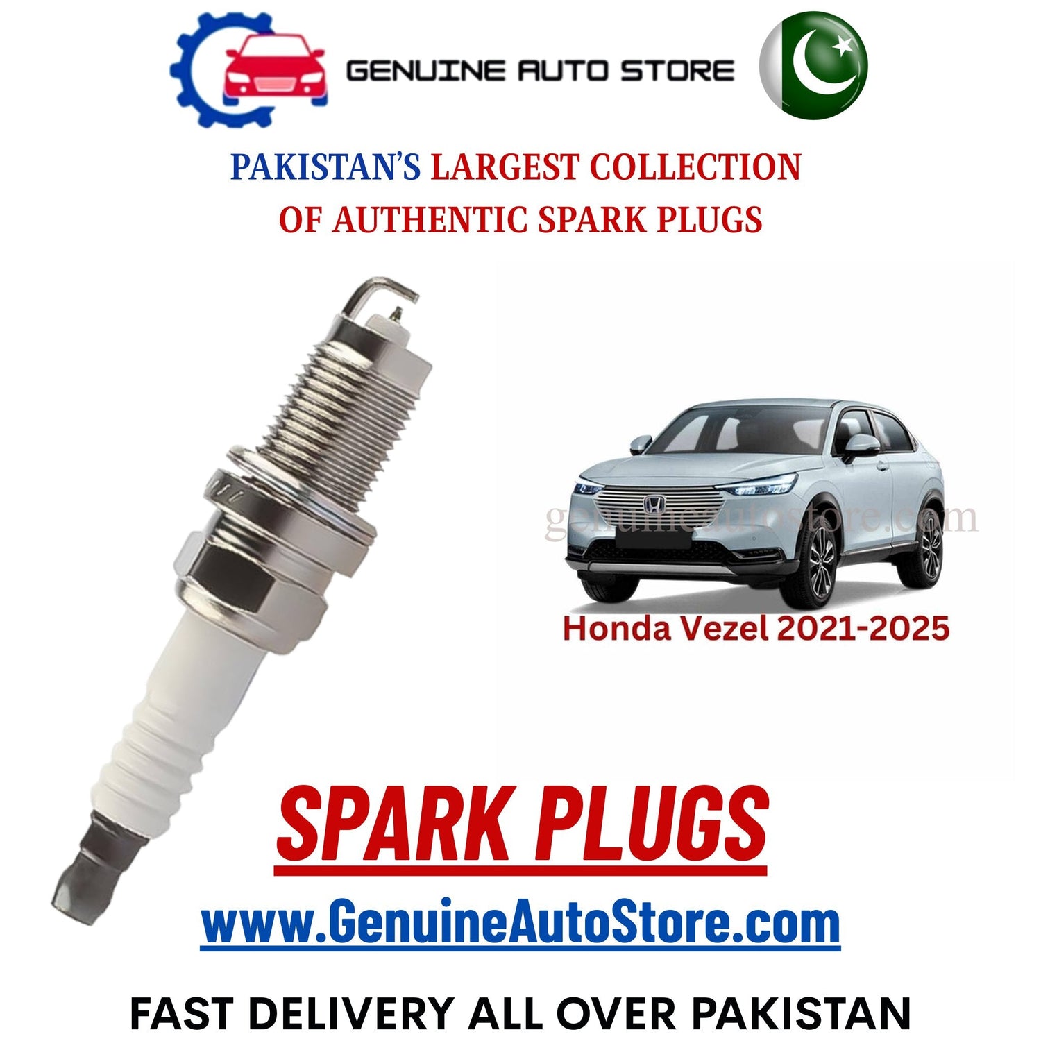 Original Iridium Honda Vezel 2021-2025 spark plugs in Pakistan