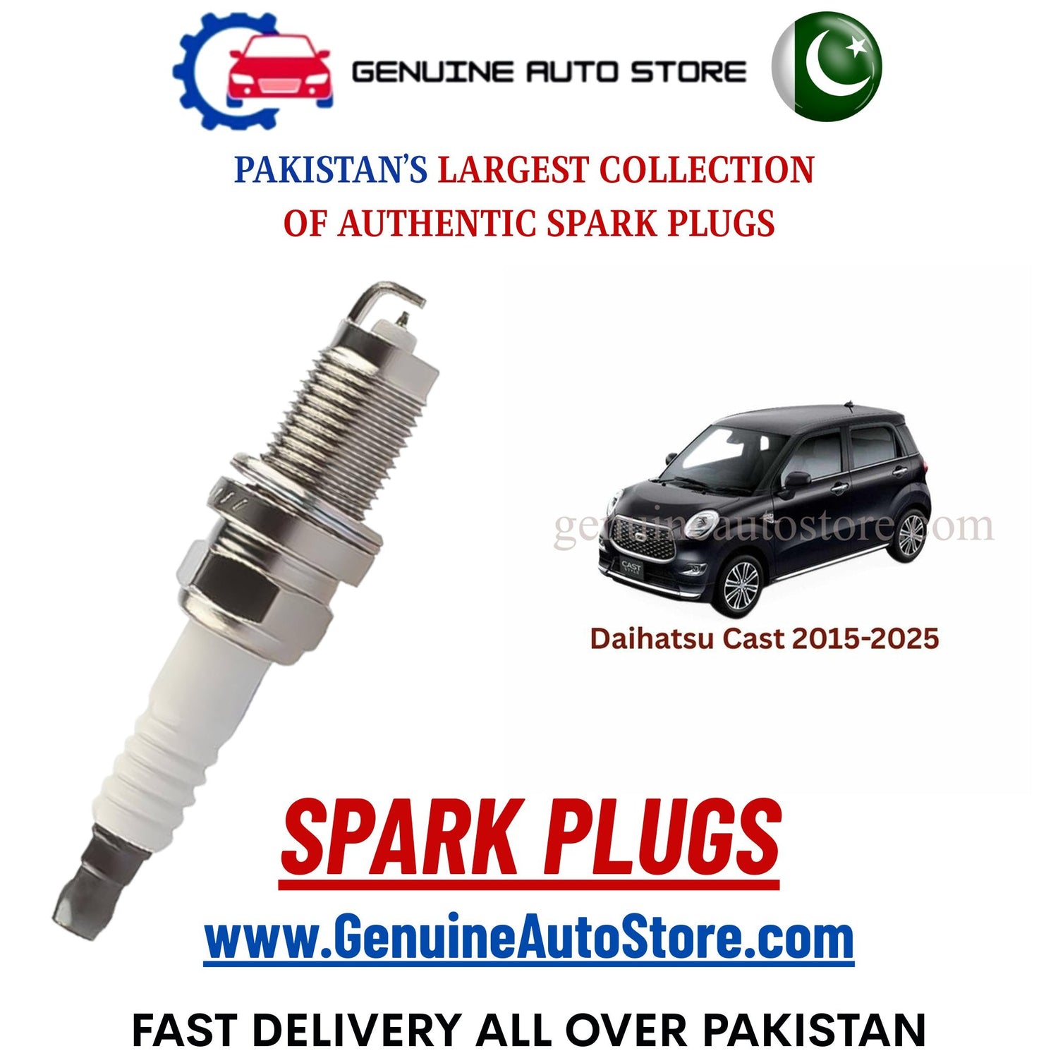 Original Iridium Daihatsu Cast 2015-2025 spark plugs in Pakistan