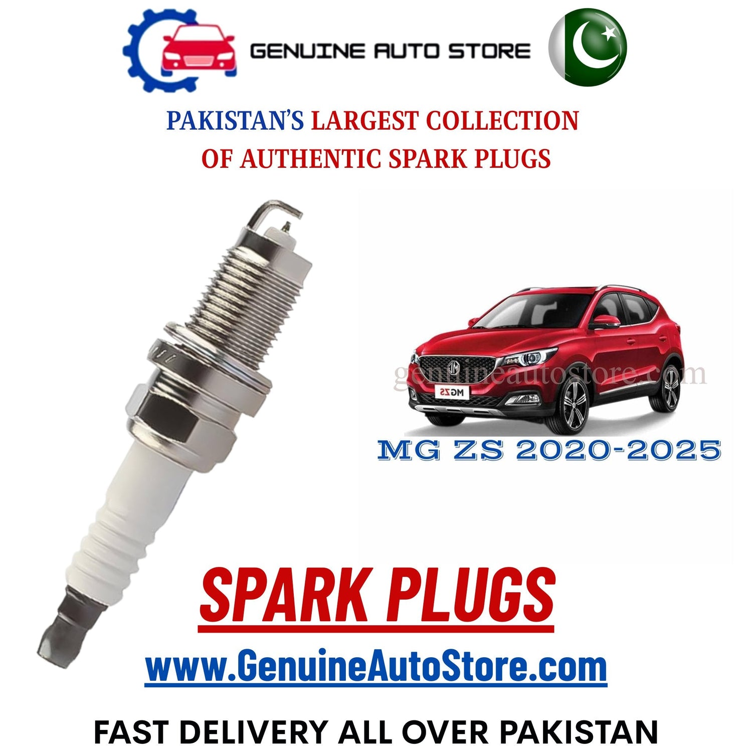 Original Iridium MG ZS 2020-2025 spark plugs in Pakistan
