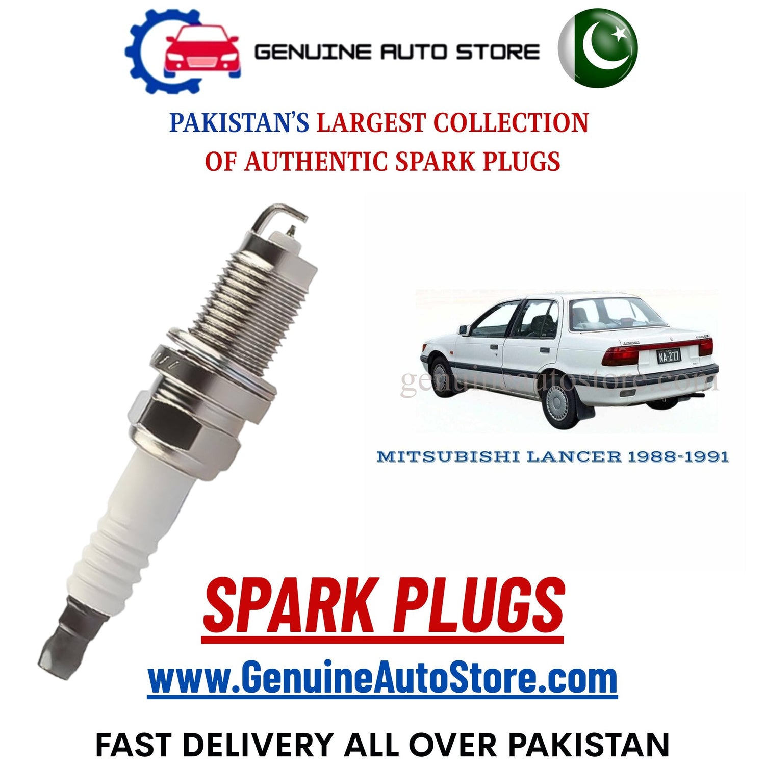 Original Iridium MITSUBISHI LANCER 1988-1991 spark plugs in Pakistan