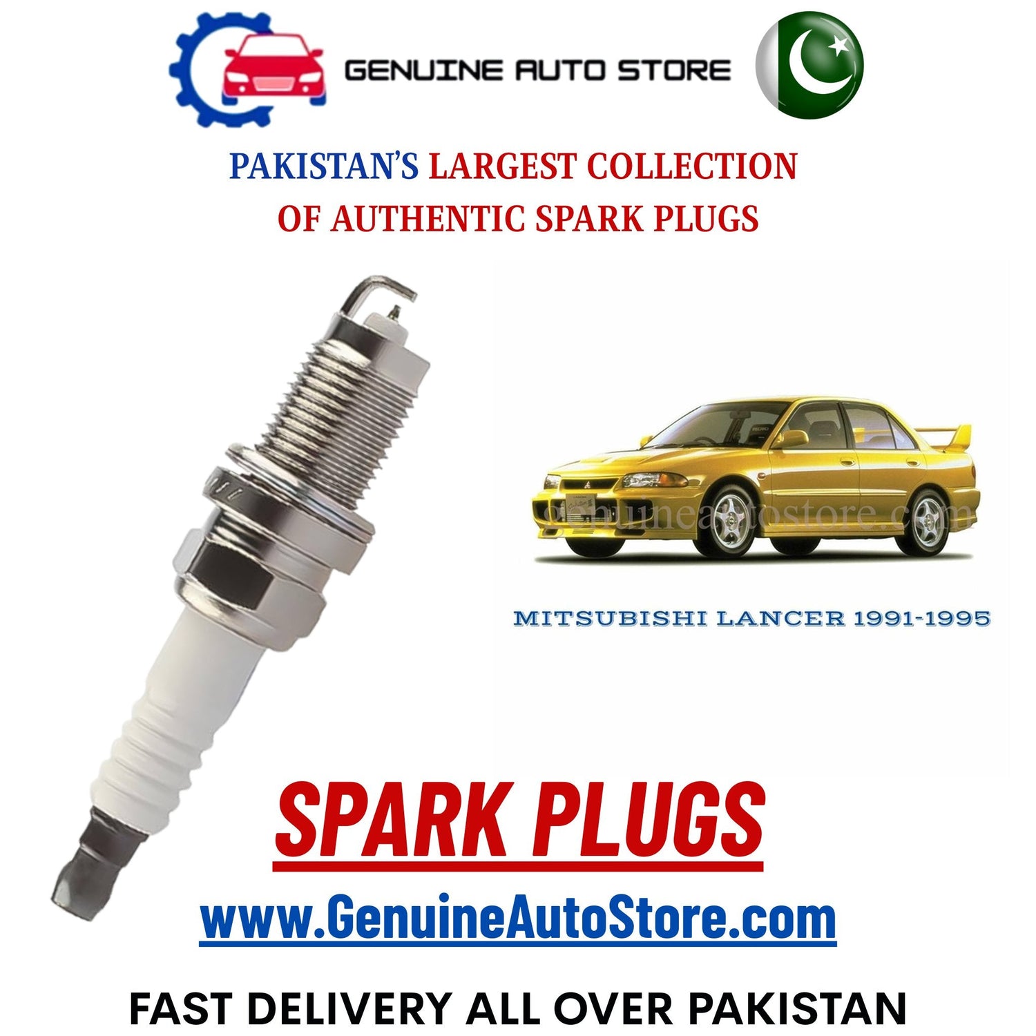 Original Iridium MITSUBISHI LANCER 1991-1995 spark plugs in Pakistan