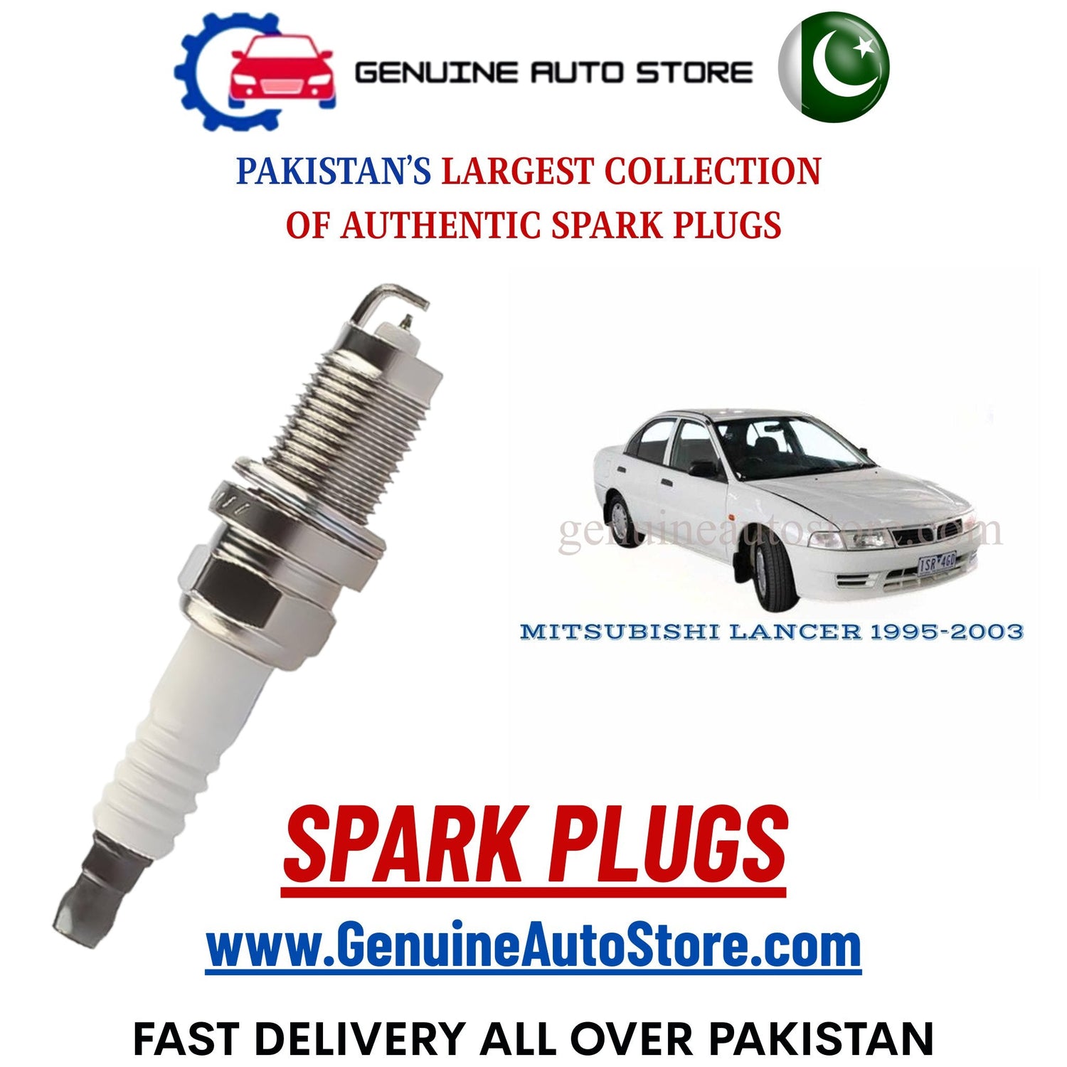 Original Iridium MITSUBISHI LANCER 1995-2003 spark plugs in Pakistan