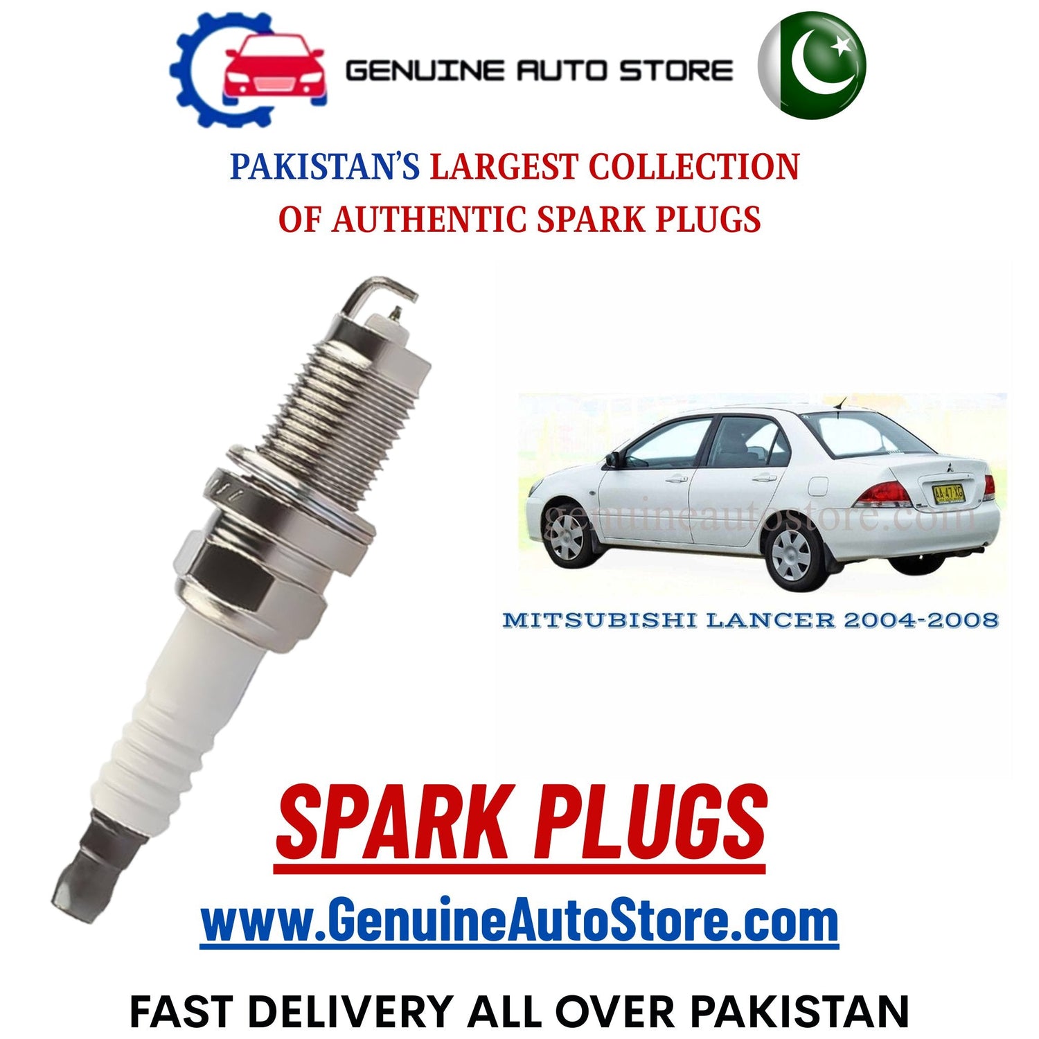 Original Iridium MITSUBISHI LANCER 2004-2008 spark plugs in Pakistan