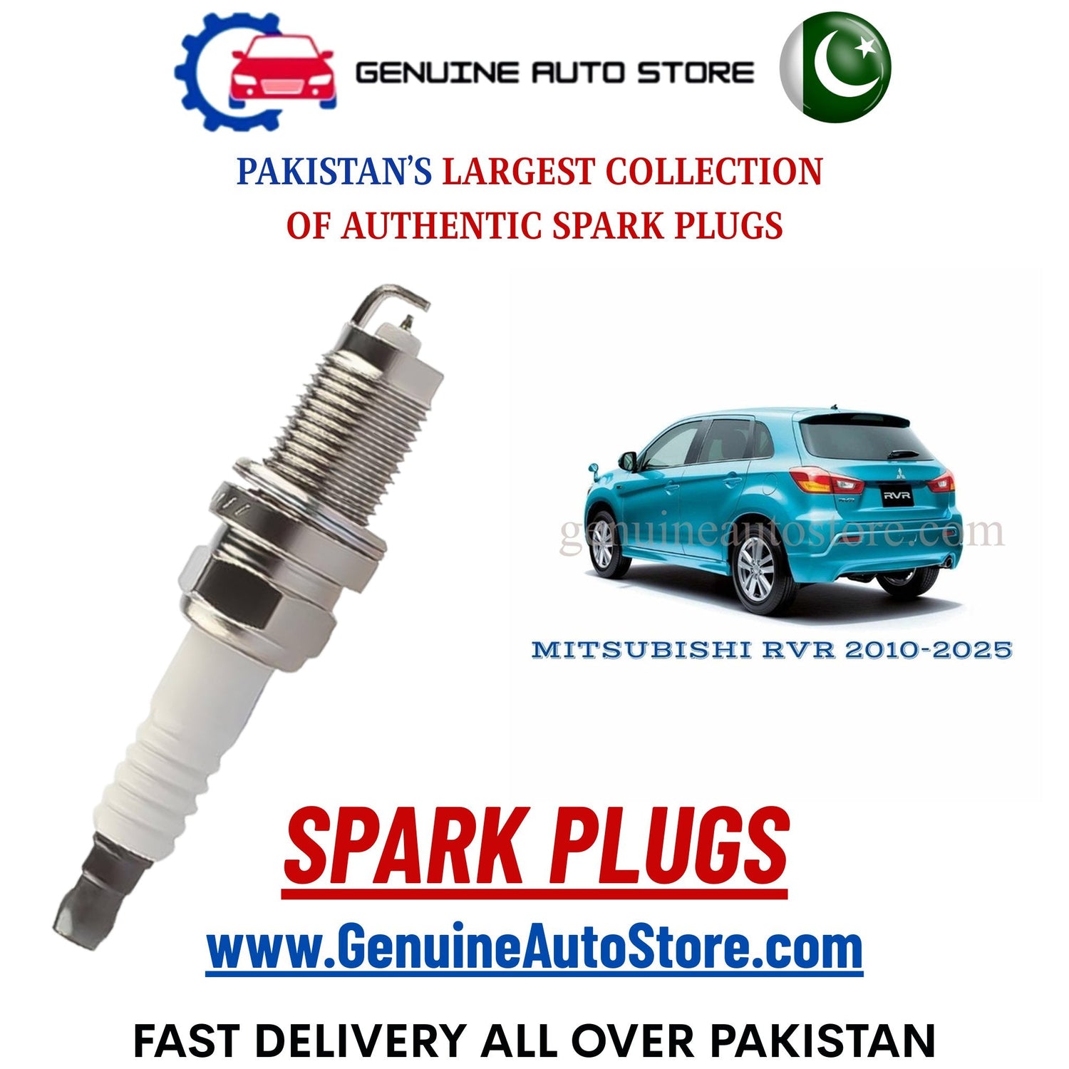 Original Iridium MITSUBISHI RVR 2010-2025 spark plugs in Pakistan