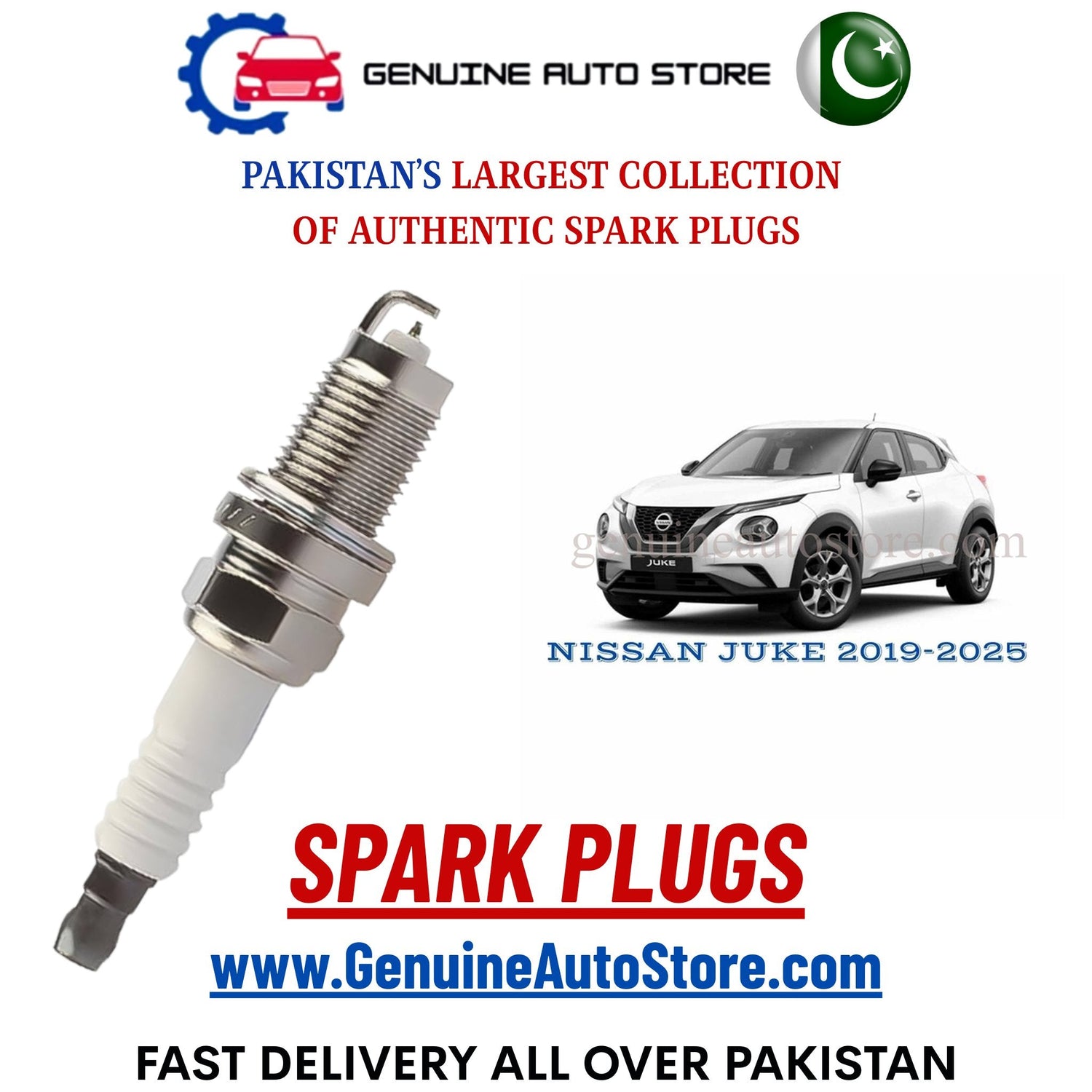 Original Iridium NISSAN JUKE 2019-2025 spark plugs in Pakistan