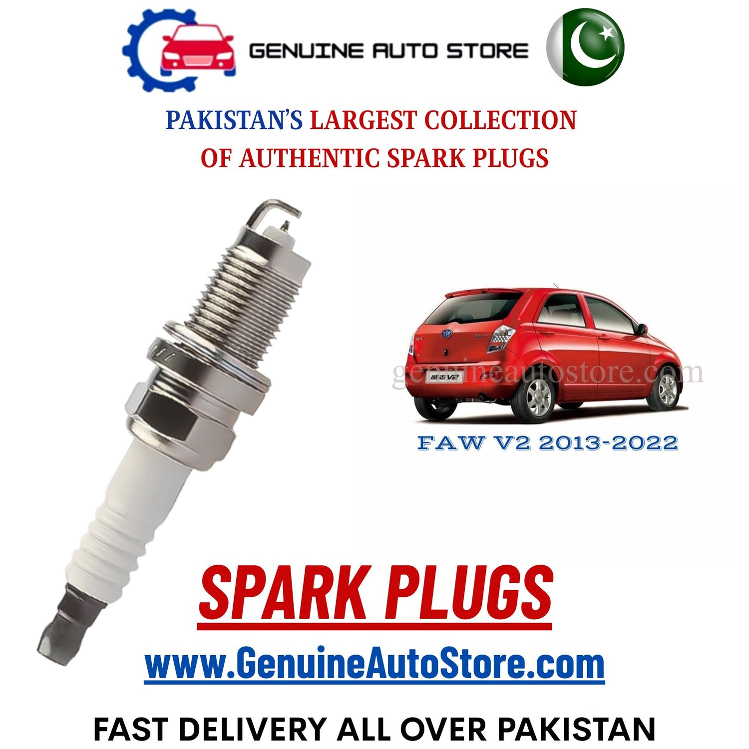 Original Iridium FAW V2 2013-2022 spark plugs in Pakistan