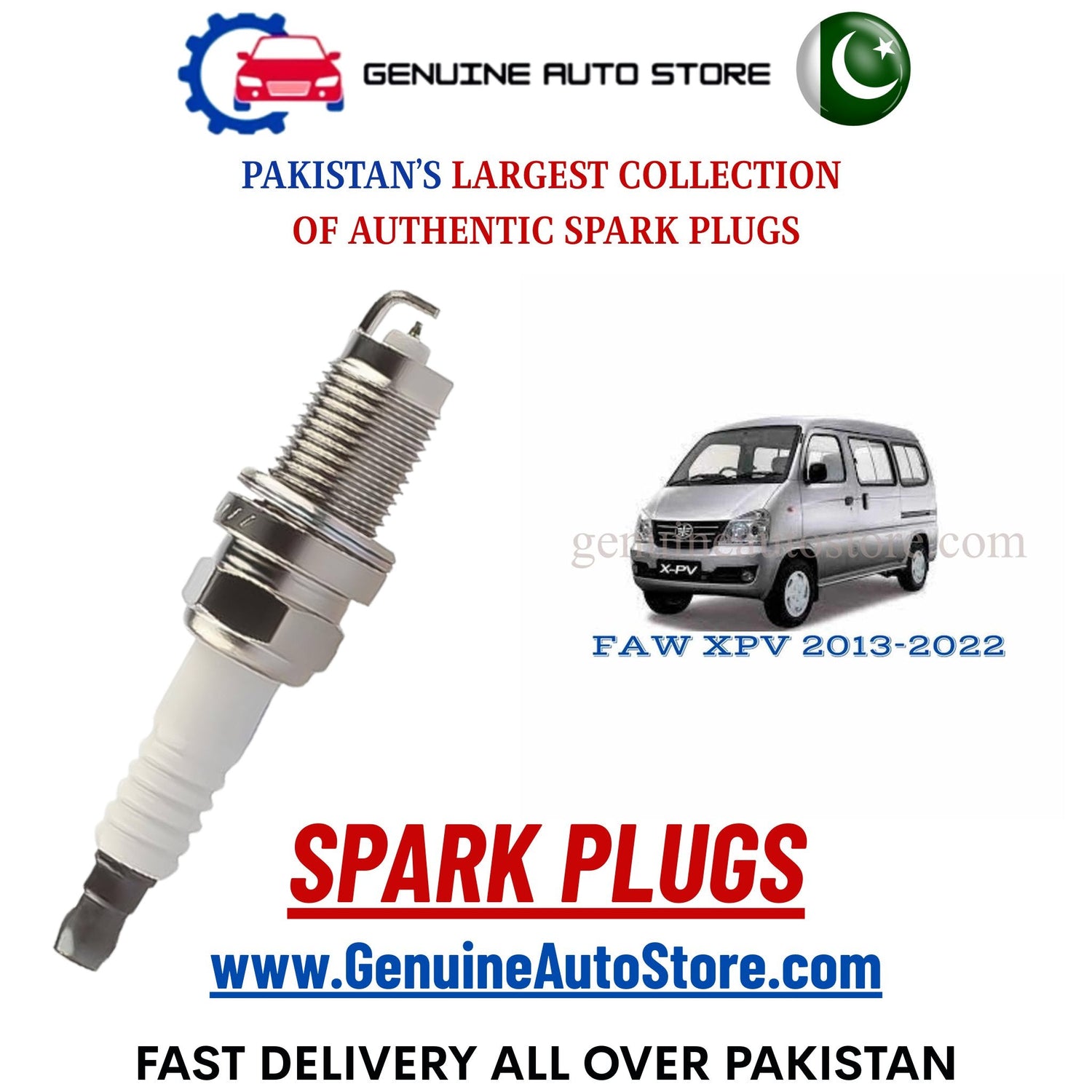 Original Iridium FAW XPV 2013-2022 spark plugs in Pakistan