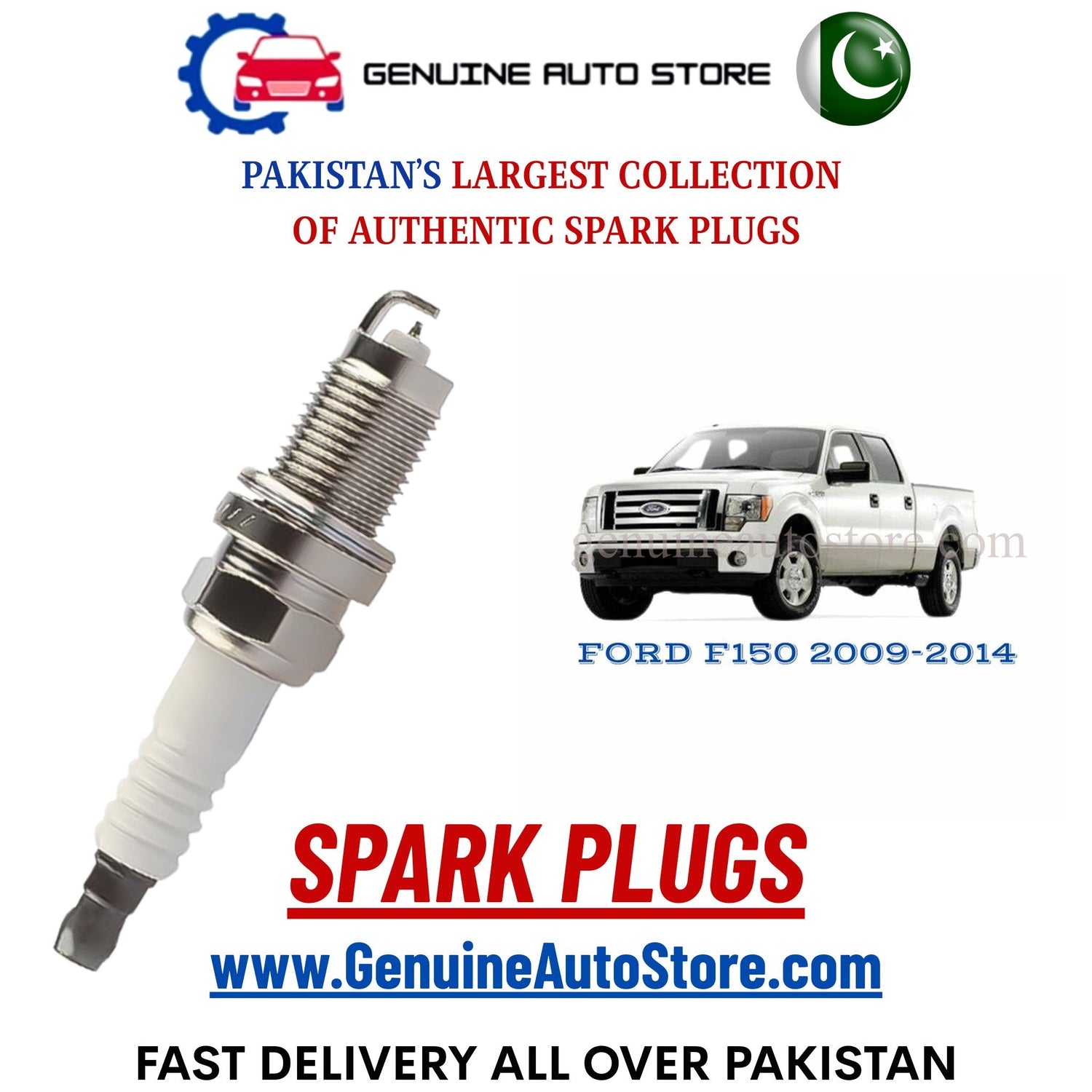 Original Iridium FORD F150 2009-2014 spark plugs in Pakistan