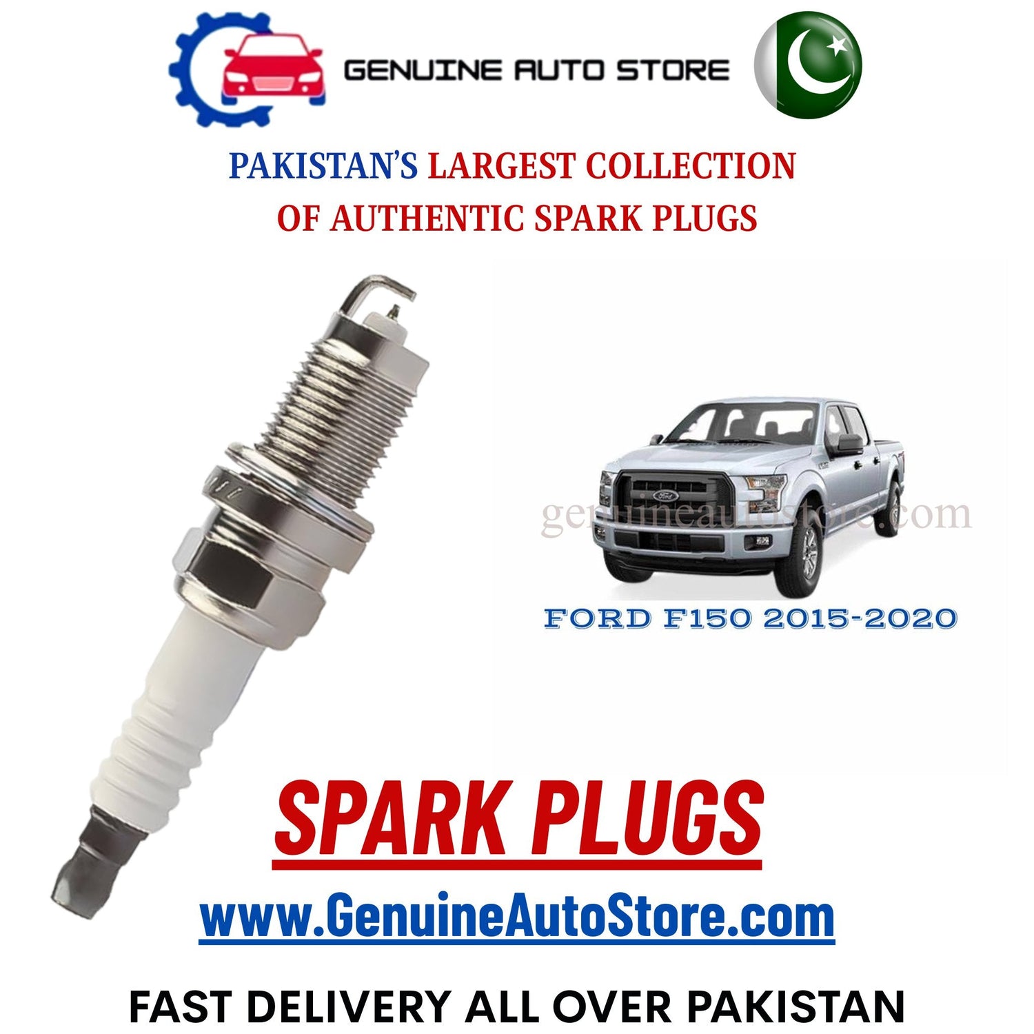 Original Iridium FORD F150 2015-2020 spark plugs in Pakistan