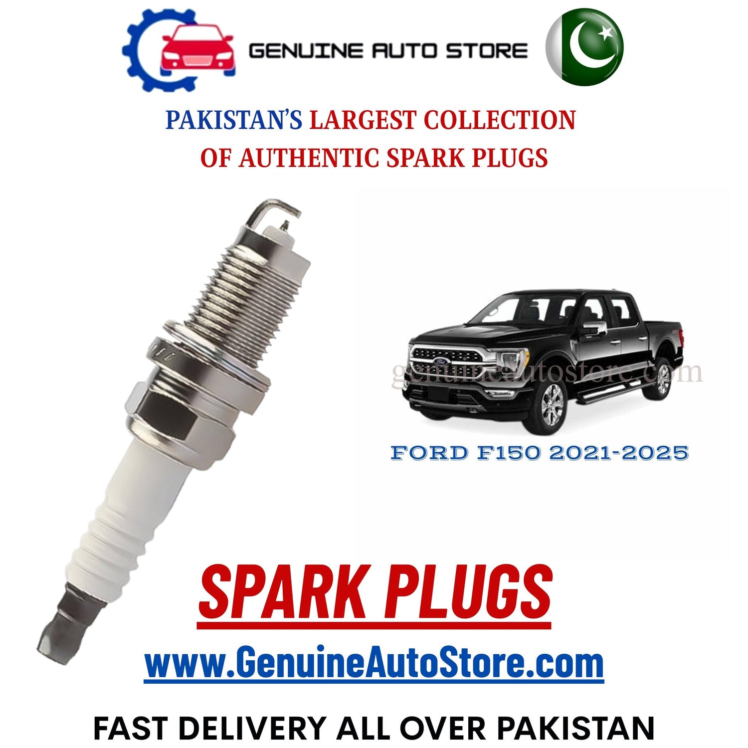 Original Iridium FORD F150 2021-2025 spark plugs in Pakistan