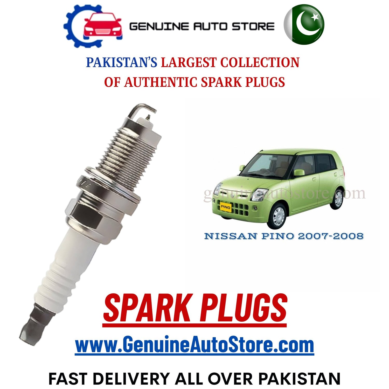 Original Iridium NISSAN PINO 2007-2008 spark plugs in Pakistan