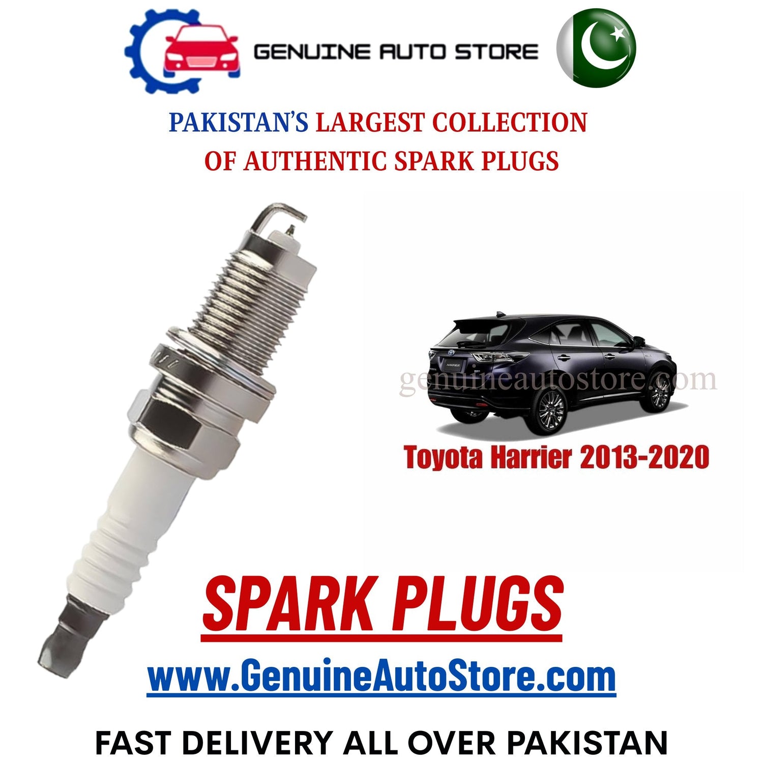 Original Iridium Toyota Harrier 2013-2020 spark plugs in Pakistan