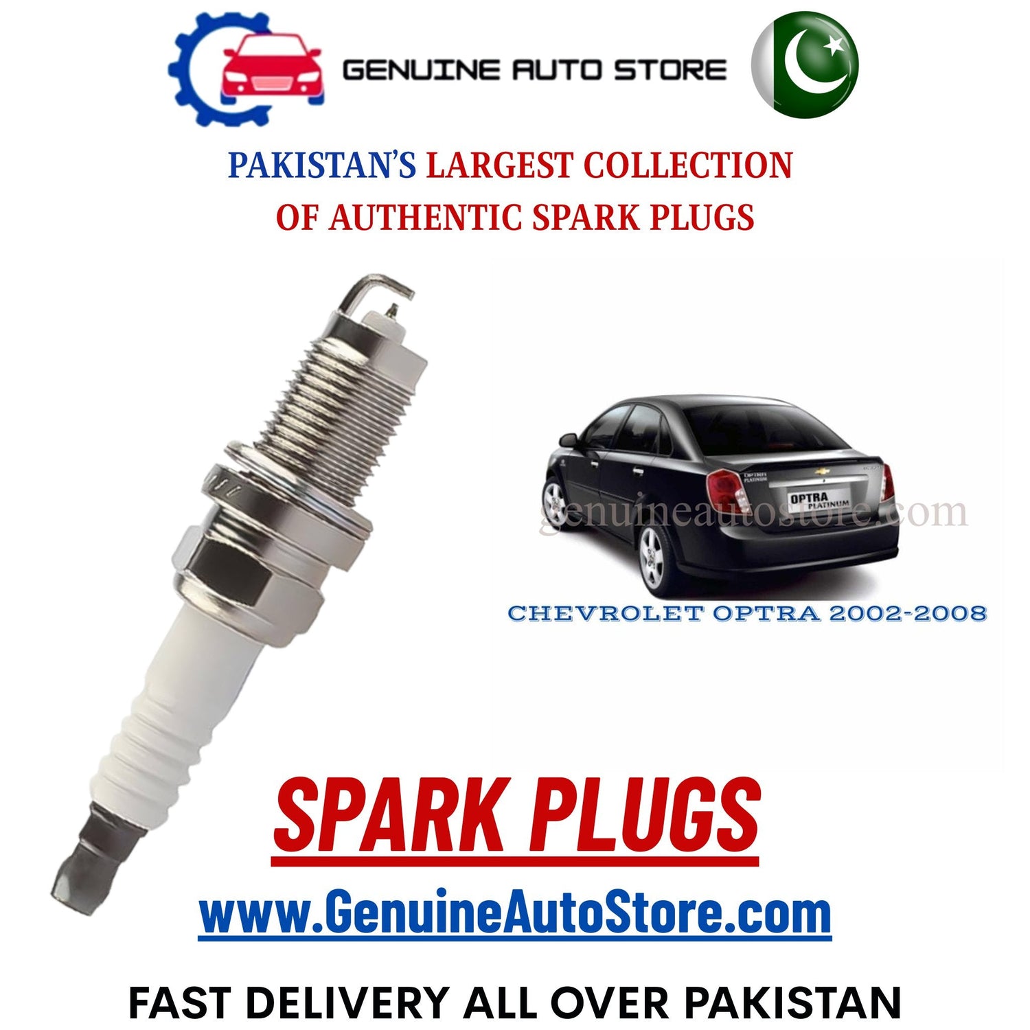 Original Iridium CHEVROLET OPTRA 2002-2008 spark plugs in Pakistan