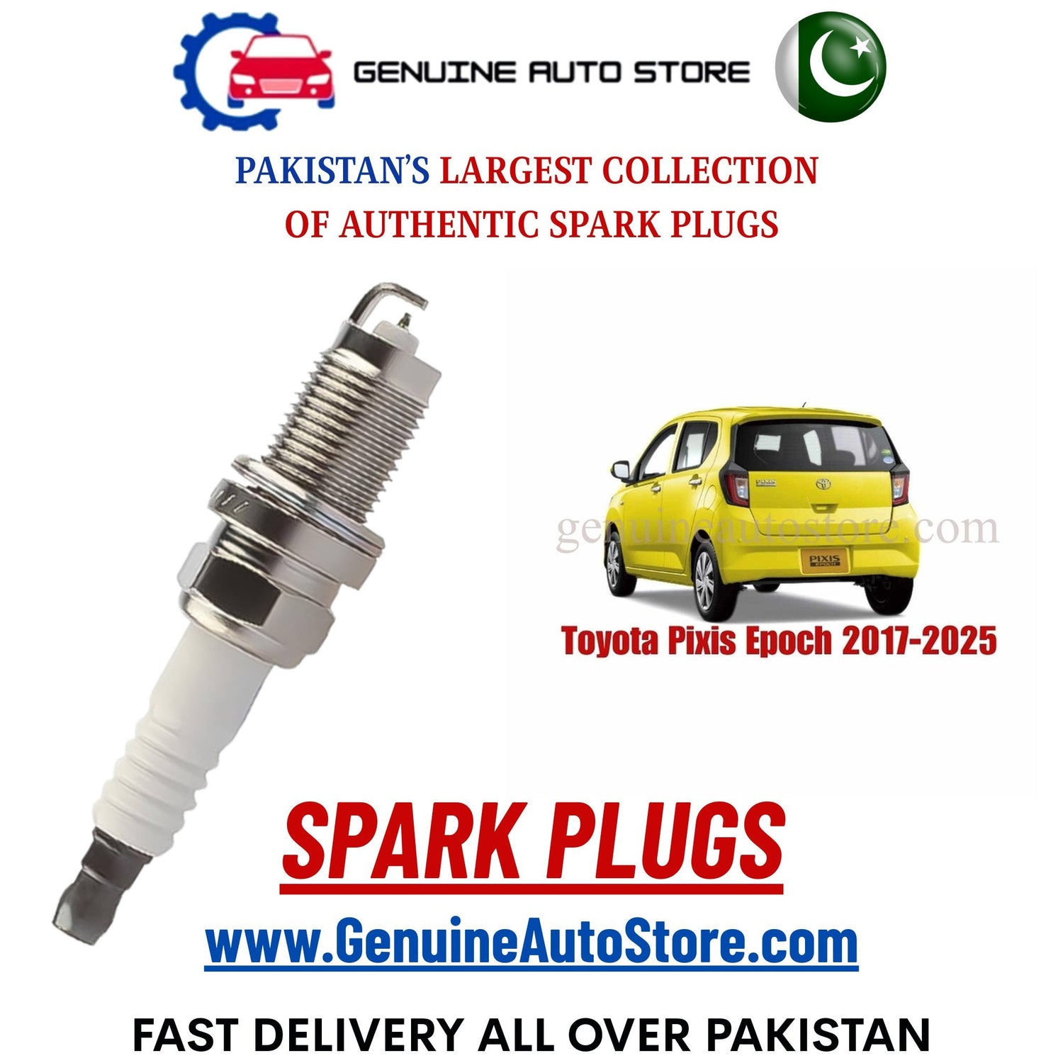 Original Iridium Toyota Pixis Epoch 2017-2025 spark plugs in Pakistan