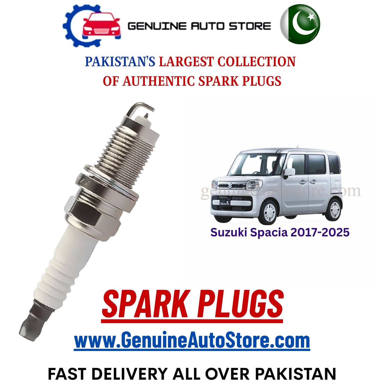 Original Iridium Suzuki Spacia 2017-2025 spark plugs in Pakistan