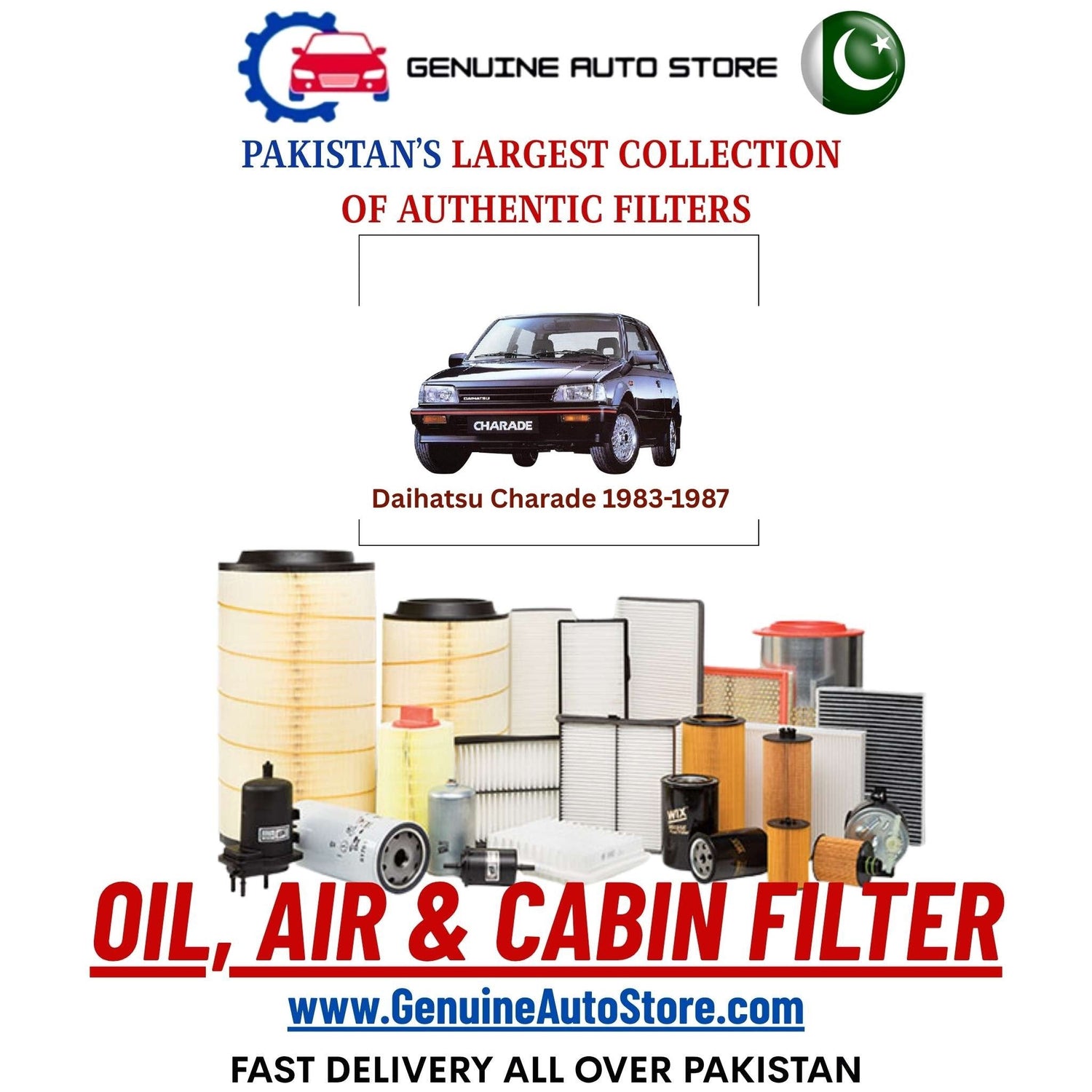 Genuine Daihatsu Charade 1983–1987 Filters in Pakistan – Genuine Auto Store