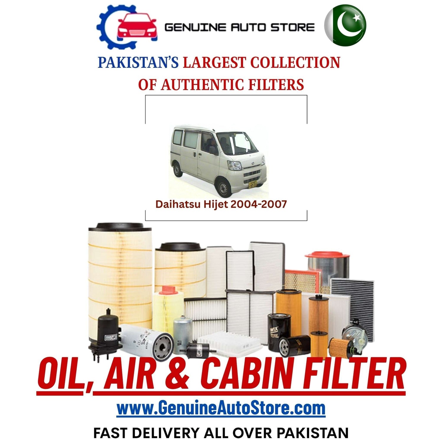 Genuine Daihatsu Hijet 2004–2007 Filters in Pakistan – Genuine Auto Store
