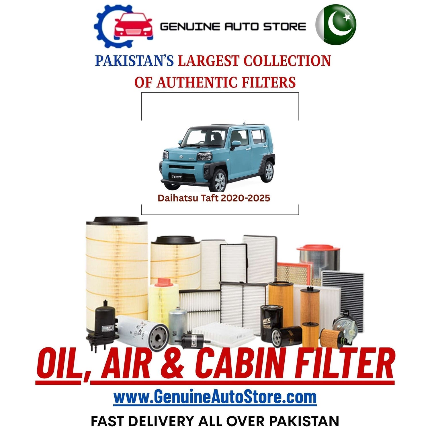 Genuine Daihatsu Taft 2020–2025 Filters in Pakistan – Genuine Auto Store