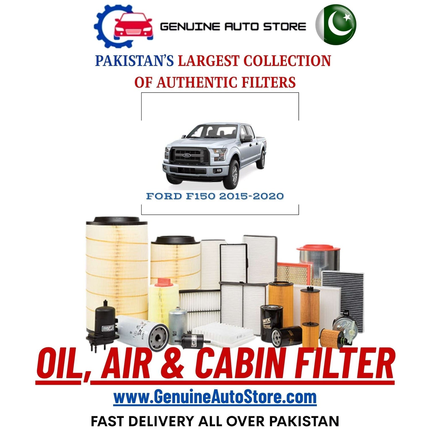 Genuine FORD F150 2015–2020 Filters in Pakistan – Genuine Auto Store