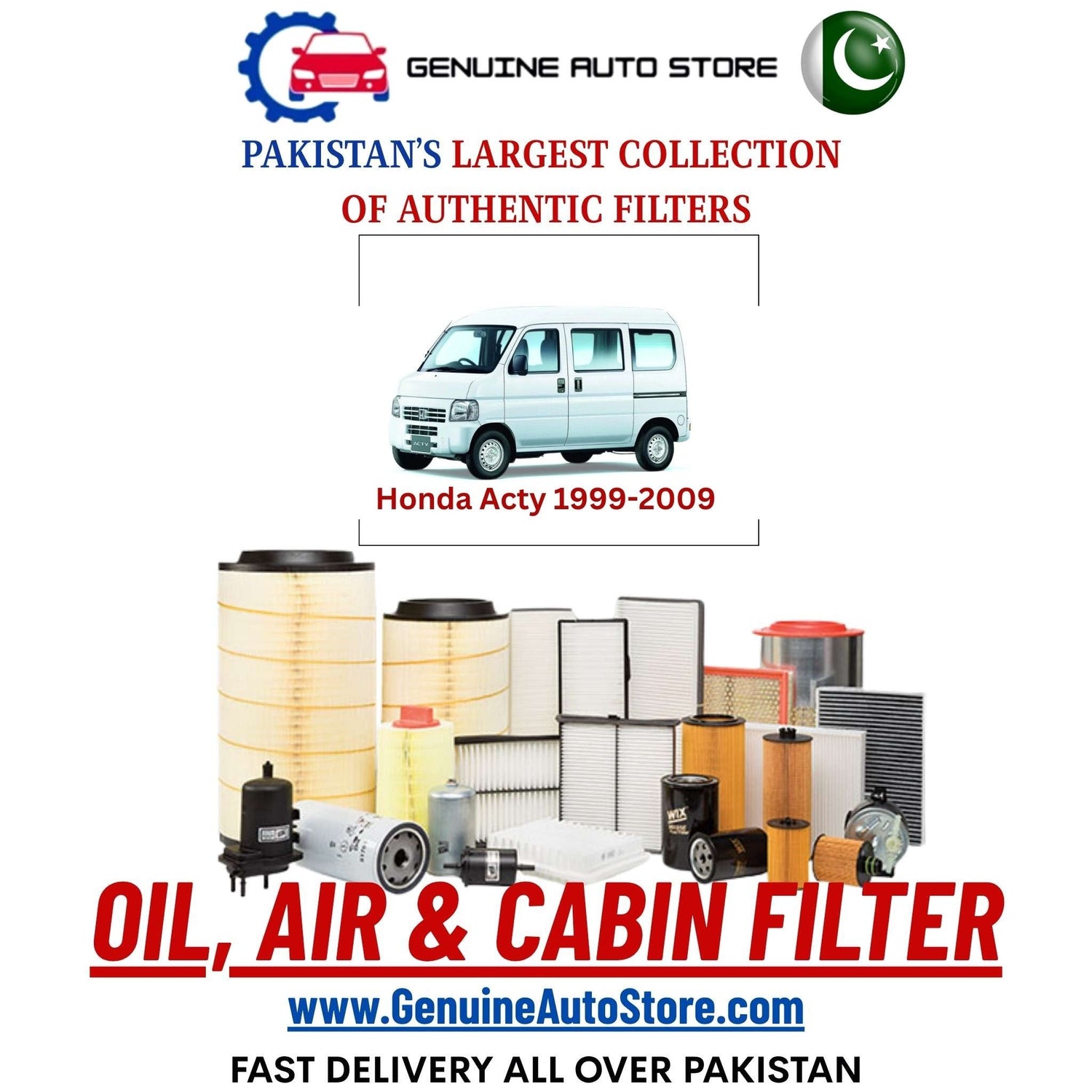 Genuine Honda Acty 1999–2009 Filters in Pakistan – Genuine Auto Store