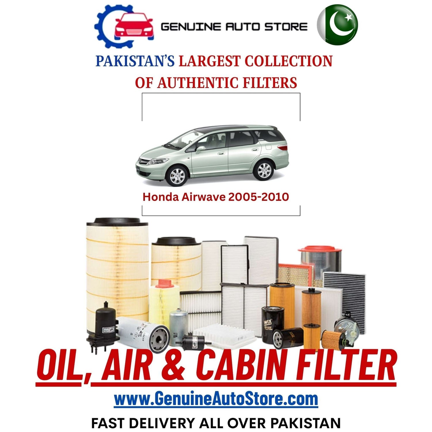Genuine Honda Airwave 2005–2010 Filters in Pakistan – Genuine Auto Store