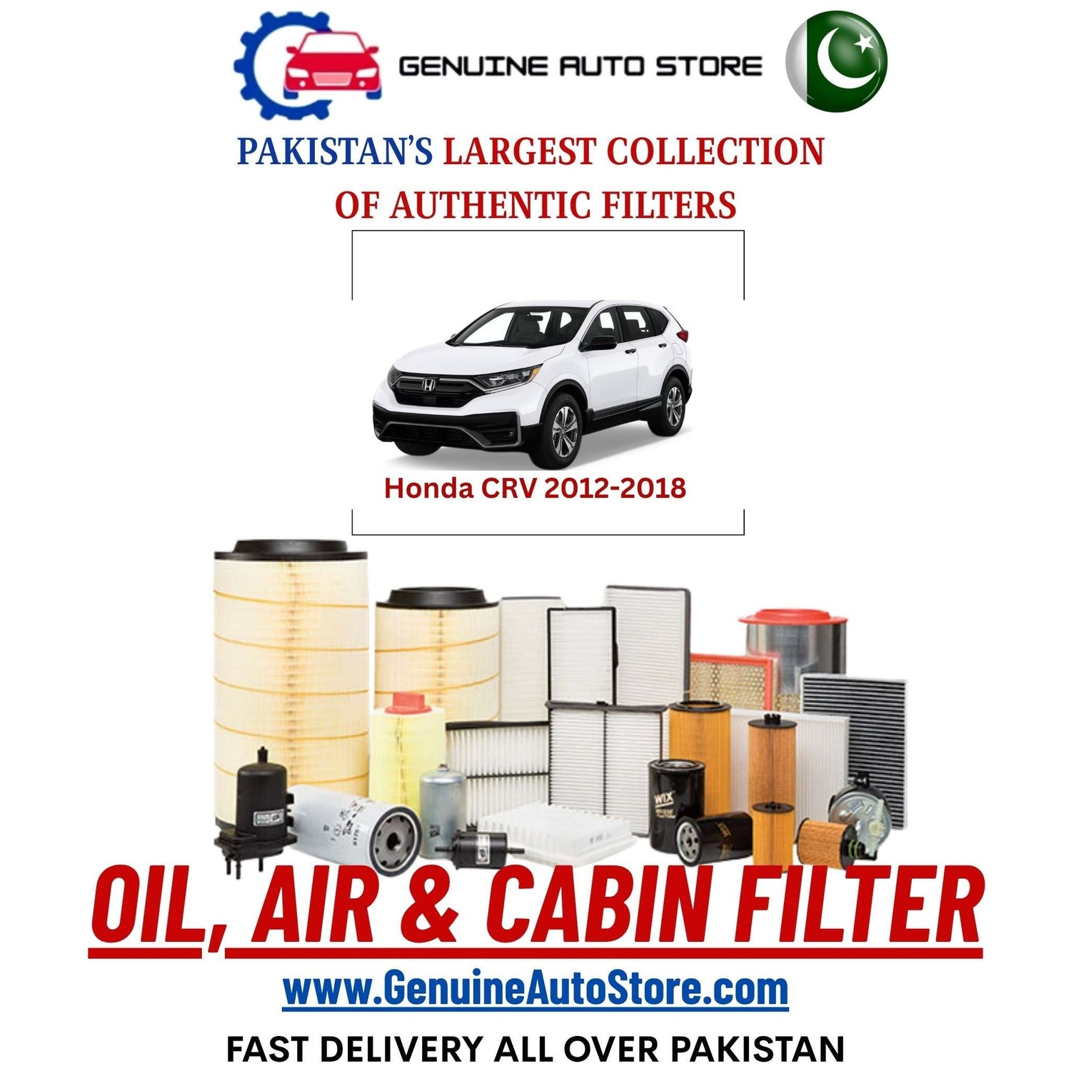 Genuine Honda CRV 2012–2018 Filters in Pakistan – Genuine Auto Store