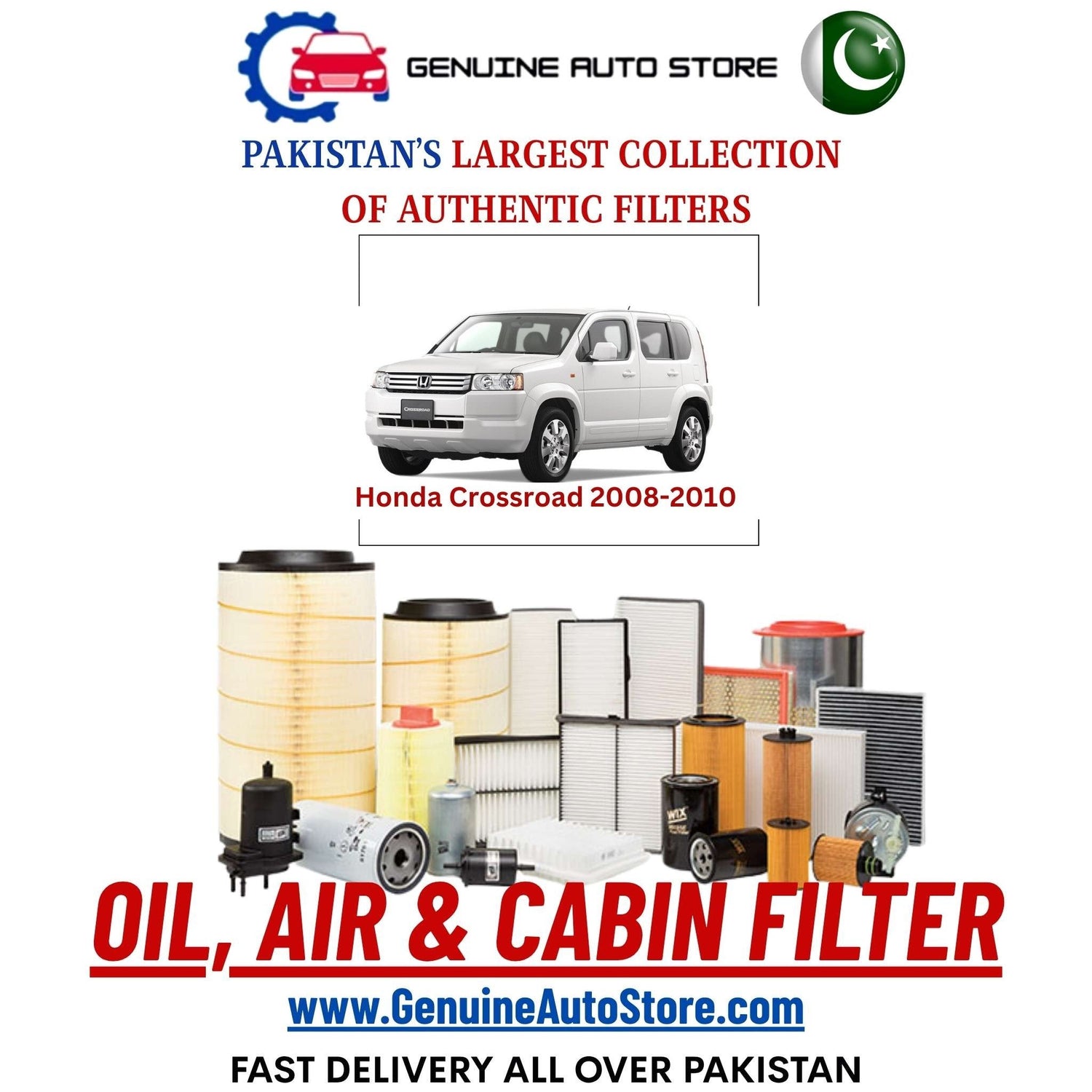 Genuine Honda Crossroad 2008–2010 Filters in Pakistan – Genuine Auto Store