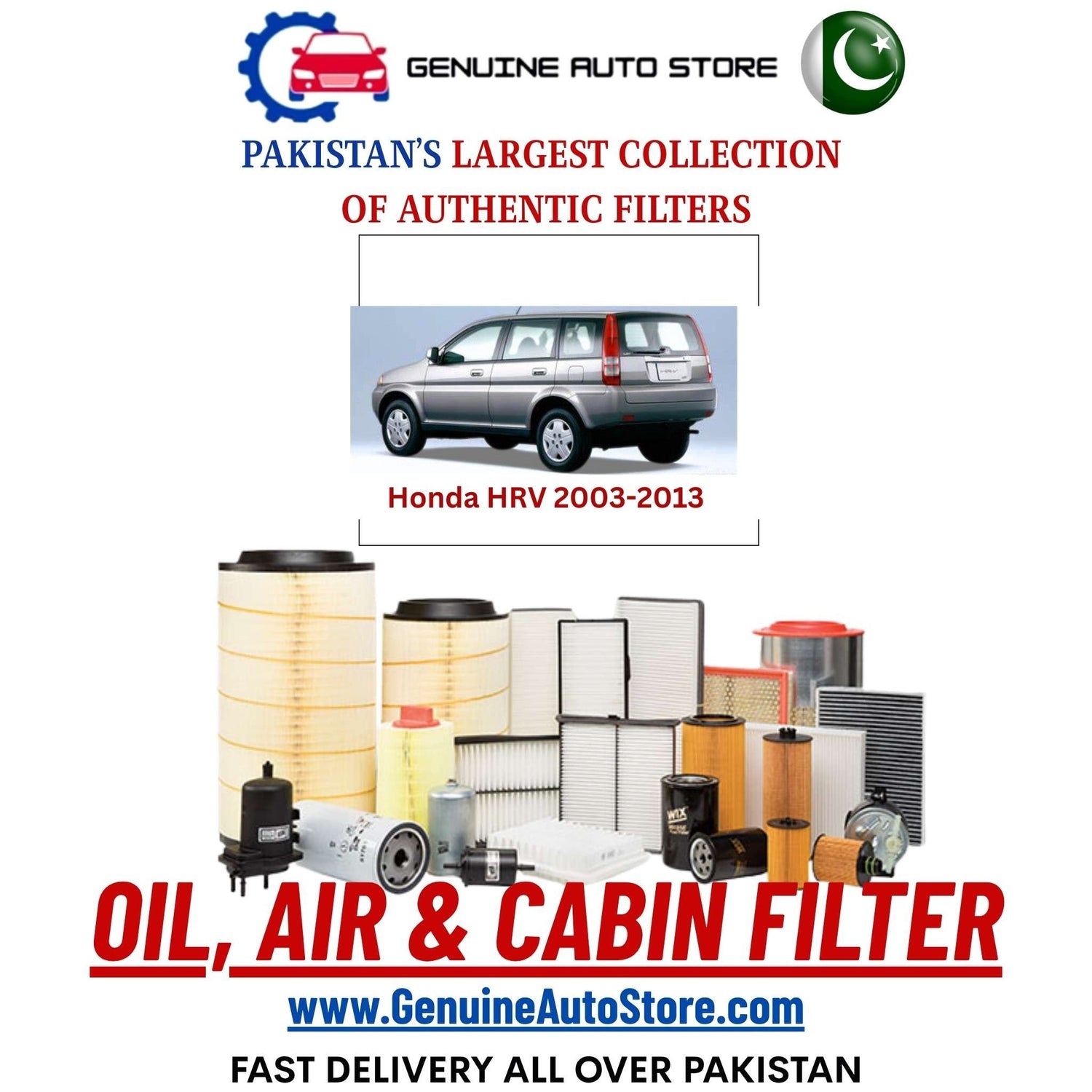 Genuine Honda HRV 2003–2013 Filters in Pakistan – Genuine Auto Store