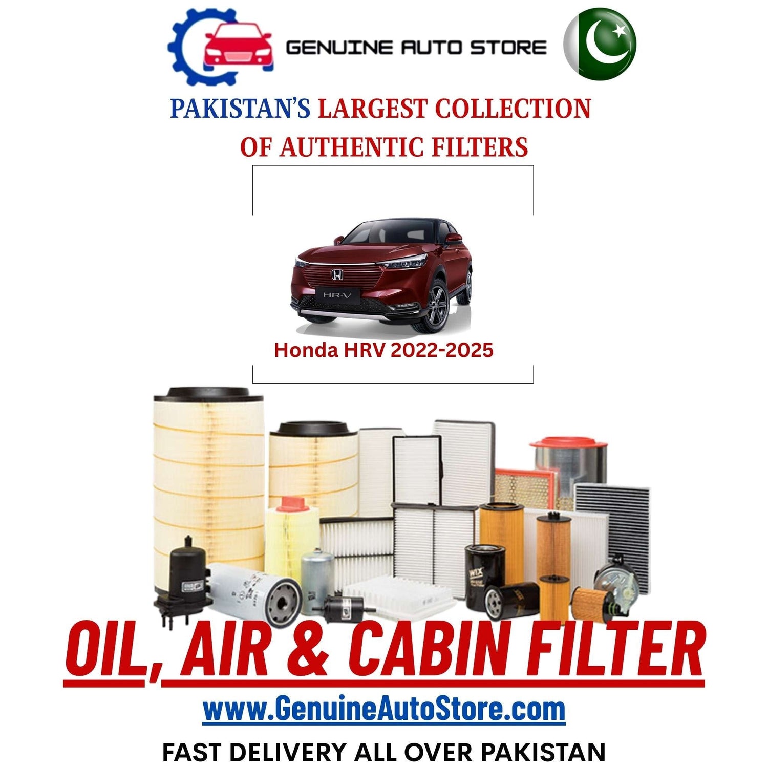 Genuine Honda HRV 2022–2025 Filters in Pakistan – Genuine Auto Store