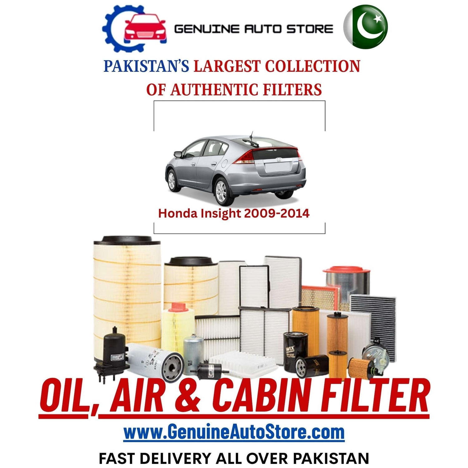 Genuine Honda Insight 2009–2014 Filters in Pakistan – Genuine Auto Store