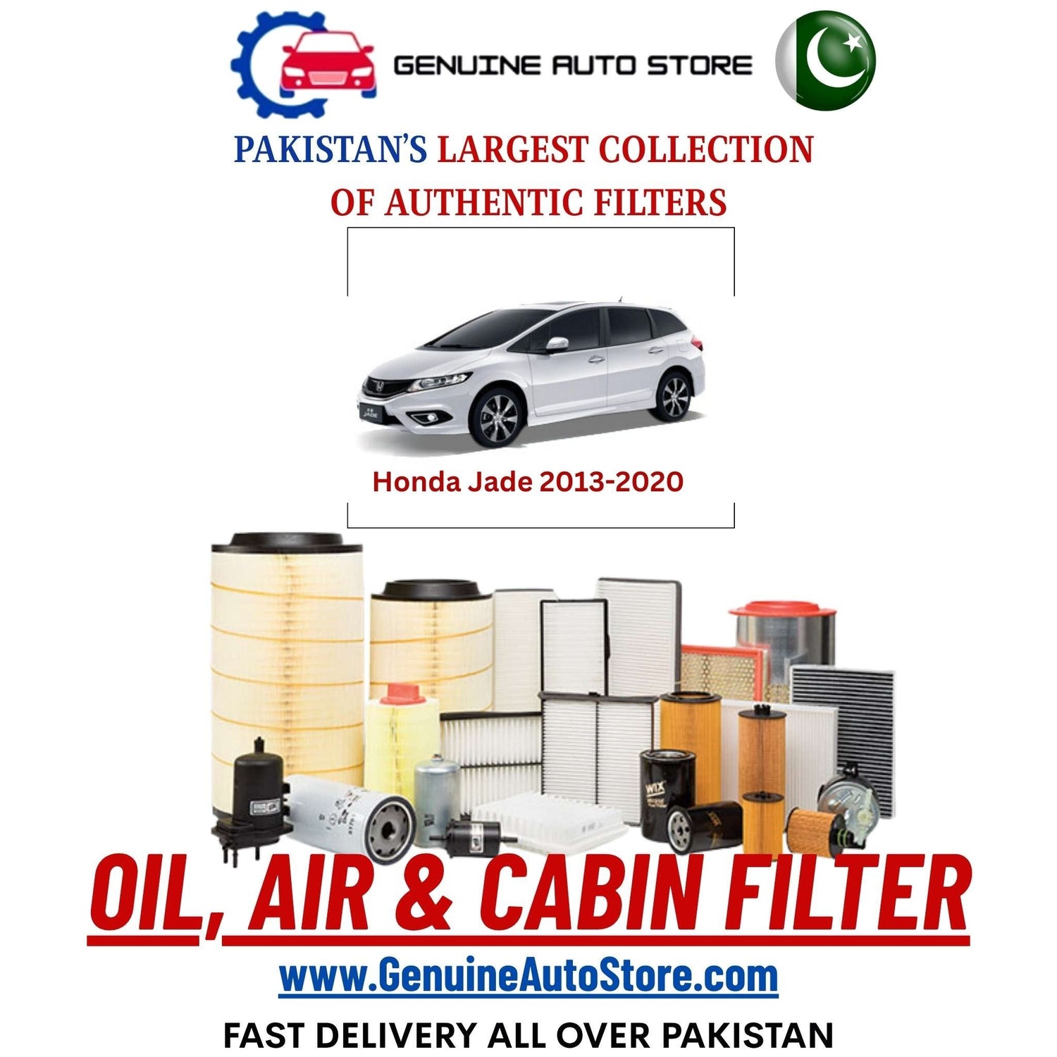 Genuine Honda Jade 2013–2020 Filters in Pakistan – Genuine Auto Store