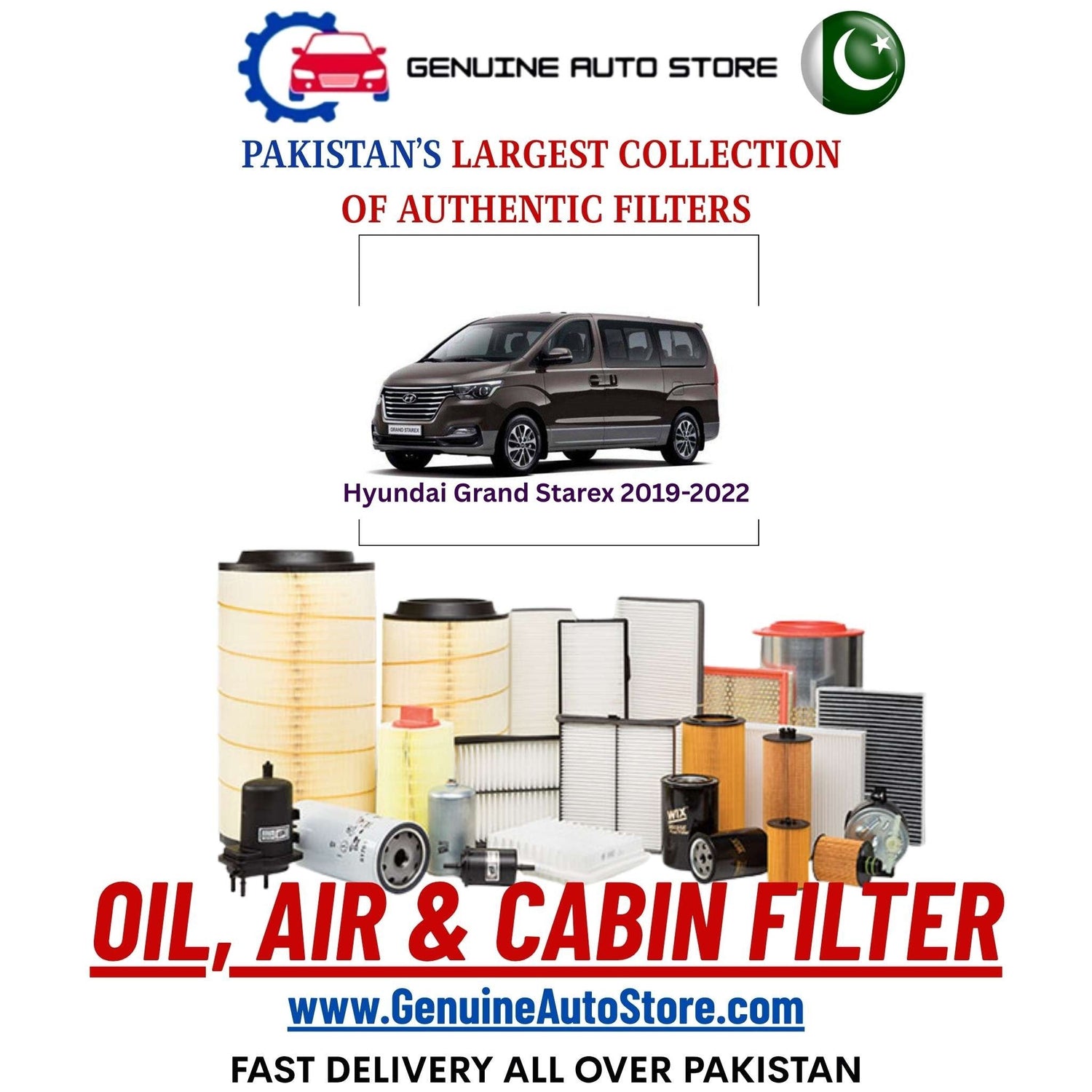 Genuine Hyundai Grand Starex 2019–2022 Filters in Pakistan – Genuine Auto Store