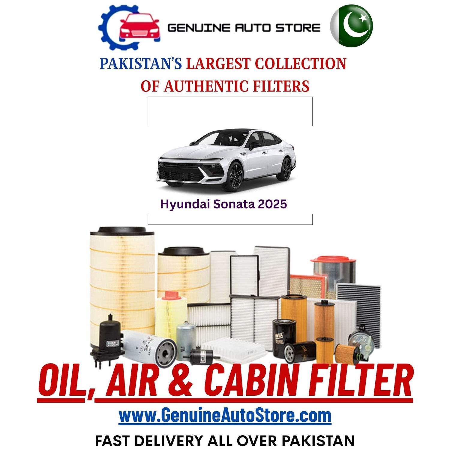 Genuine Hyundai Sonata 2025 Filters in Pakistan – Genuine Auto Store