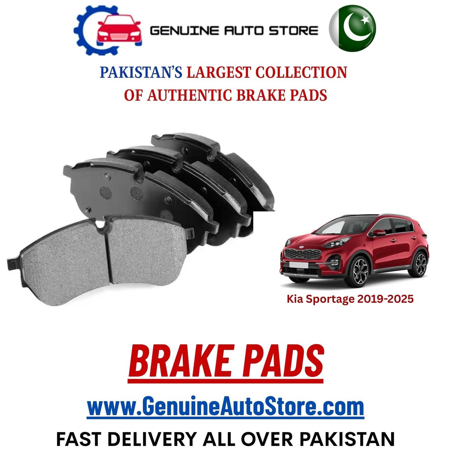 Kia Sportage 2019–2025 Brake Pads